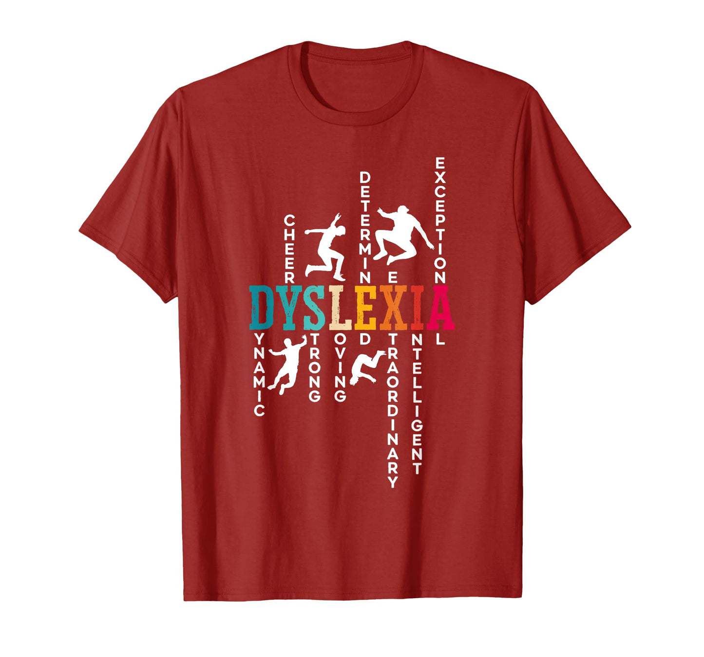 Dyslexia Awareness Dyslexic SteMi Apparel Unisex-Adults Black Short Sleeve T-Shirt Small