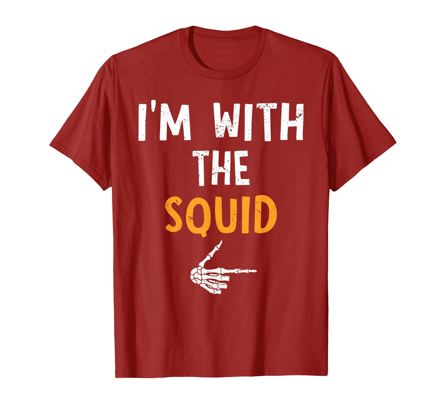 I'm with The Squid Costume Halloween Matching Couple T-Shirt