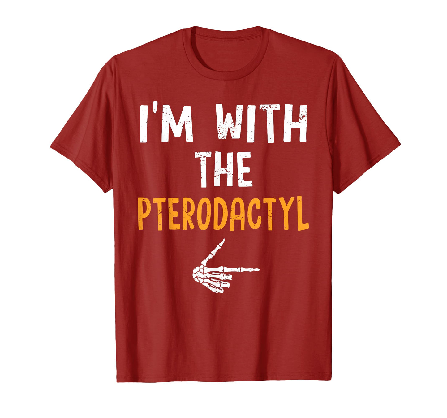 I'm with The Pterodactyl Costume Halloween Matching Couple T-Shirt