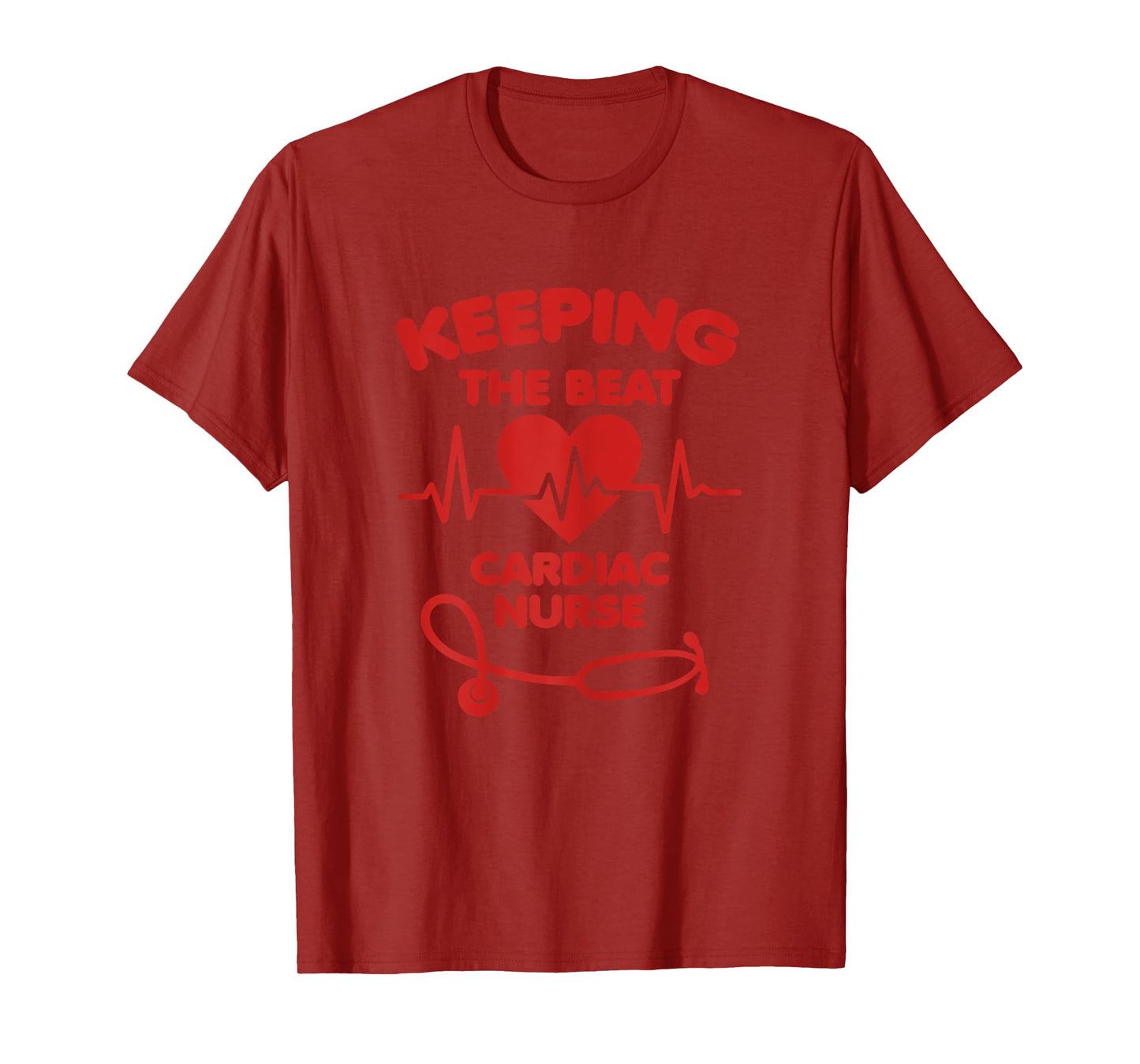 Cardiac Nurse – Keeping the Beat Heart Design T-Shirt