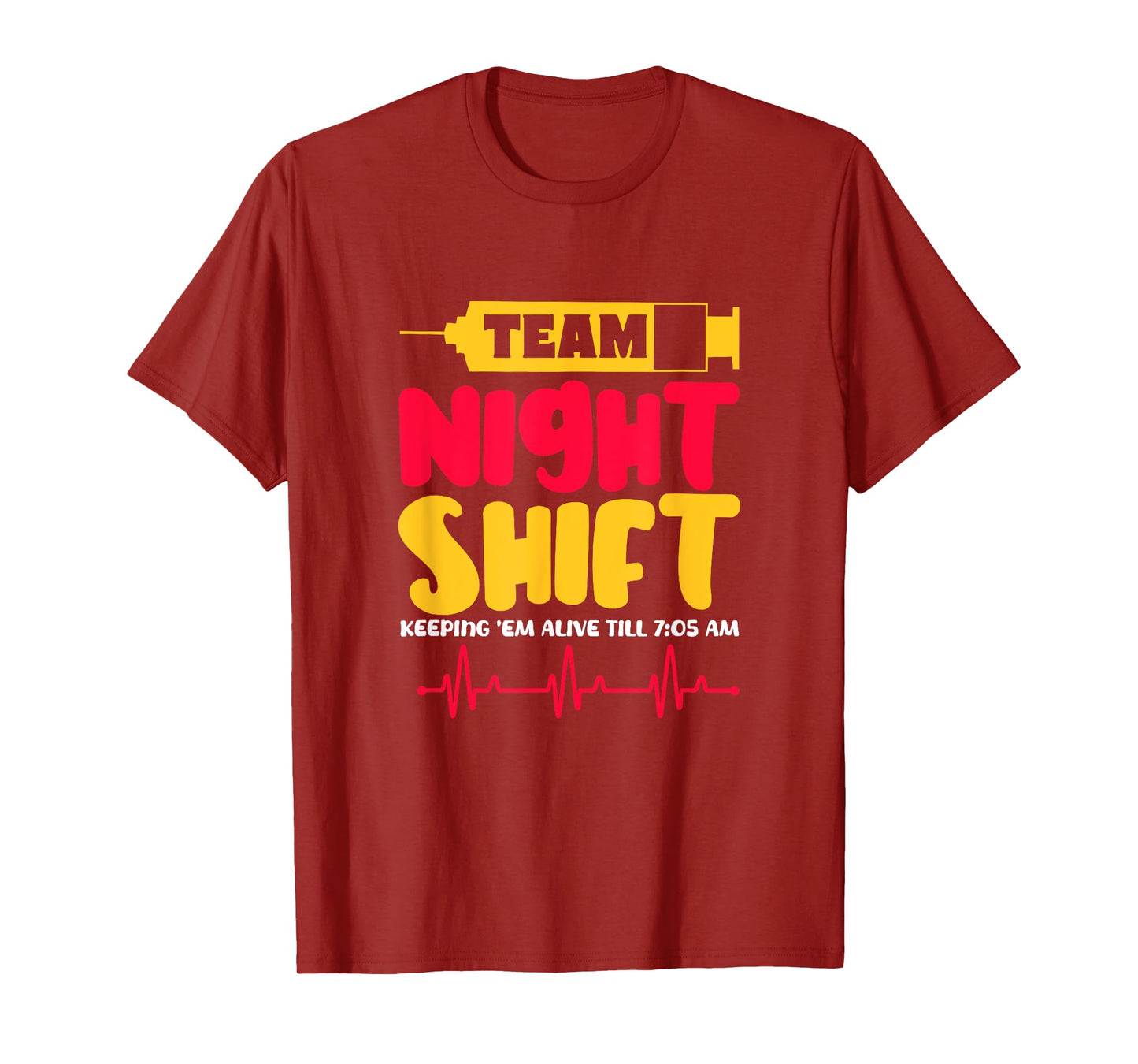 Team Night Shift Nurse Doctor Medical Emergency T-Shirt