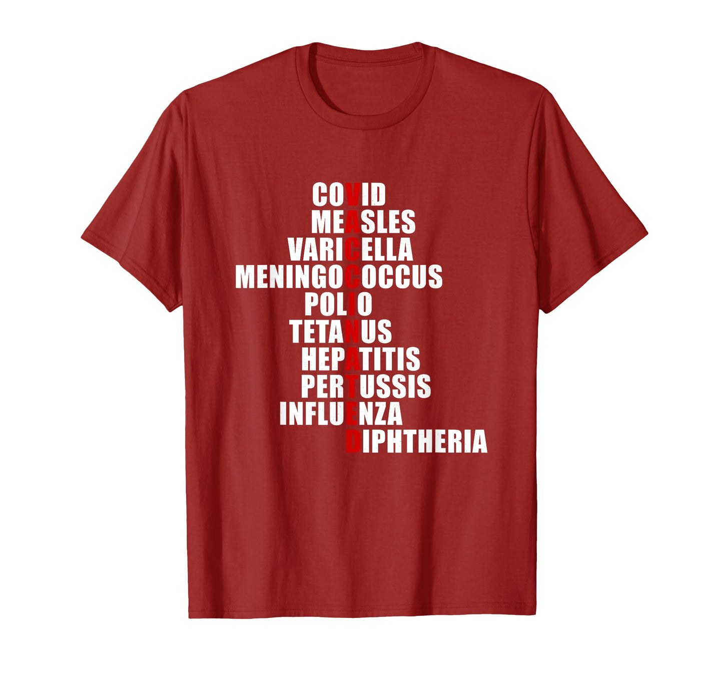 Covid Measles Varicella Vaccinated Cute Saying Idea T-Shirt