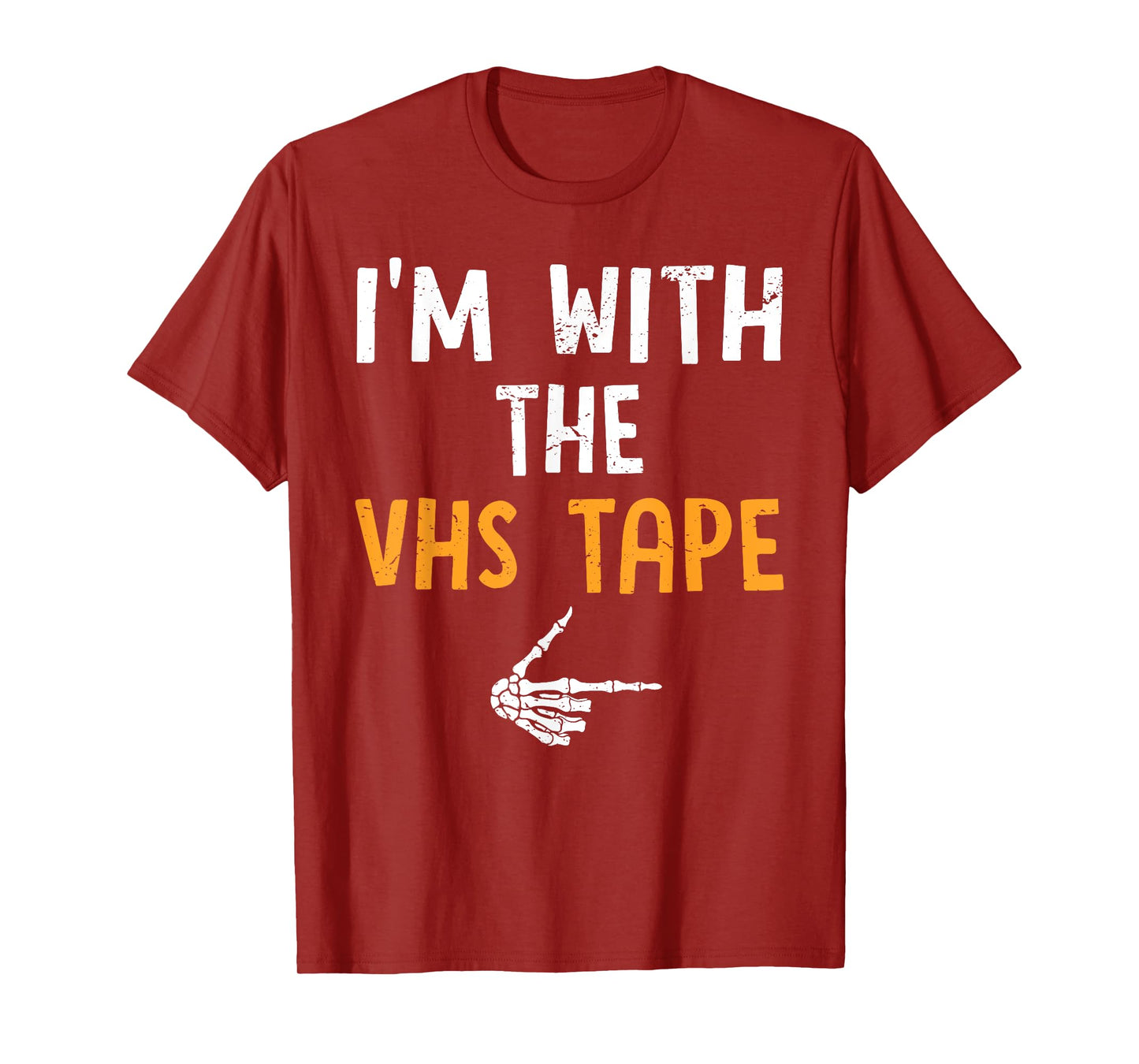 I'm with The VHS Tape Costume Halloween Matching Couple T-Shirt