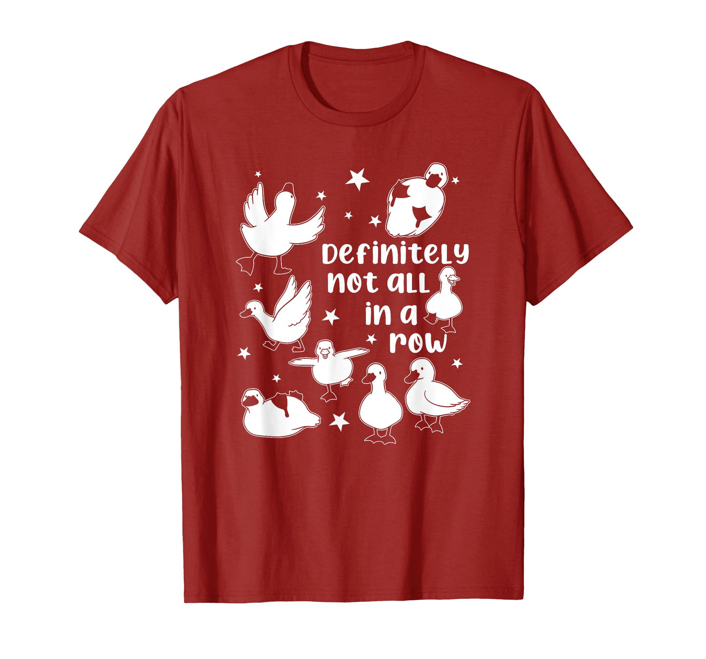 Definitely Not In A Row, Funny Mental Health T-Shirt