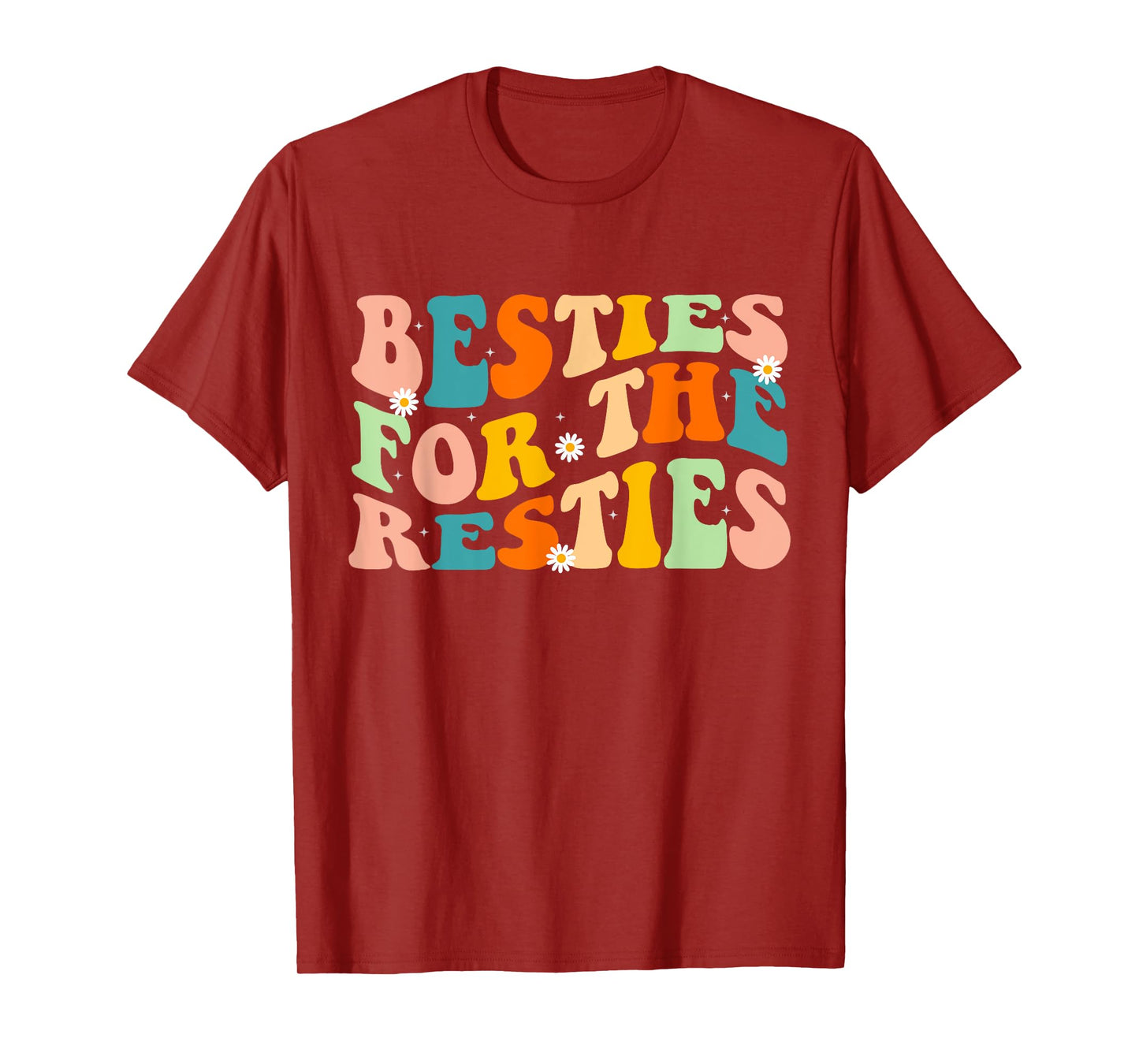 Besties for the Resties Groovy Matching T-Shirt