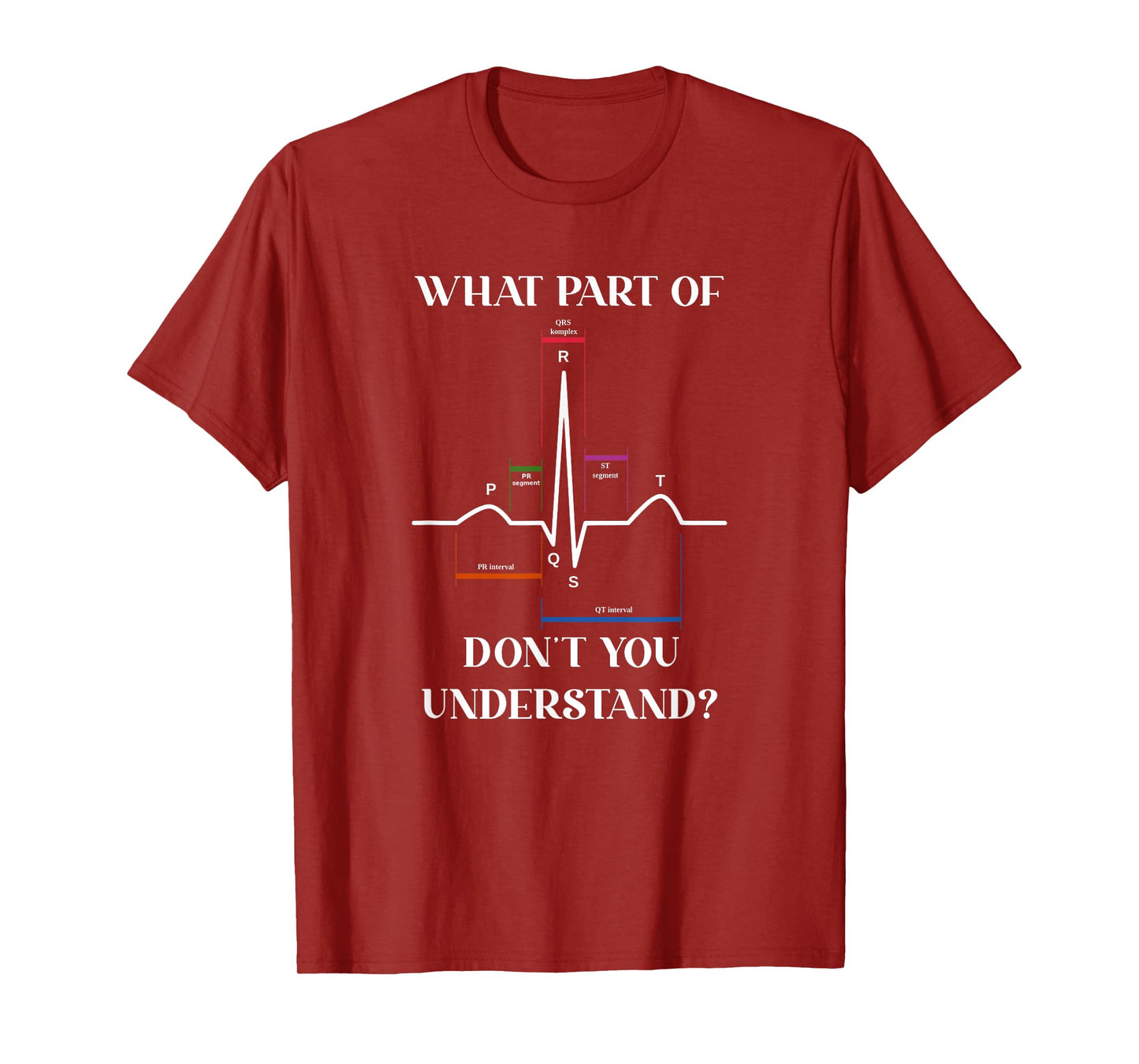 What Part Of Don't You Understand EKG Cardiac Cardiology T-Shirt