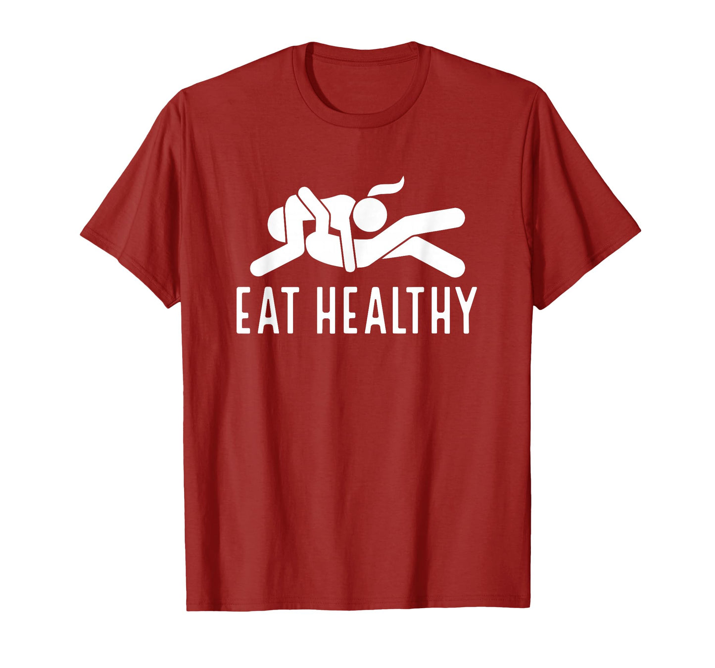 Couple Valentines Day Funny Joke Eat Healthy T-Shirt