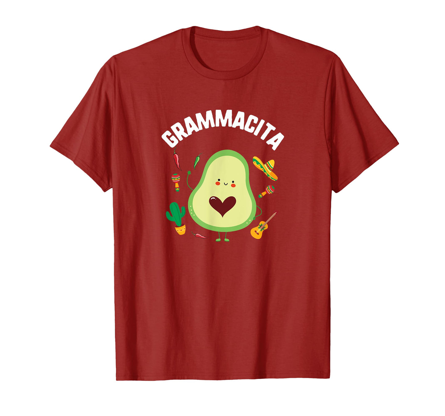 Cinco De Mayo Grammacita Guacamole Avocado Grandma Mexican T-Shirt