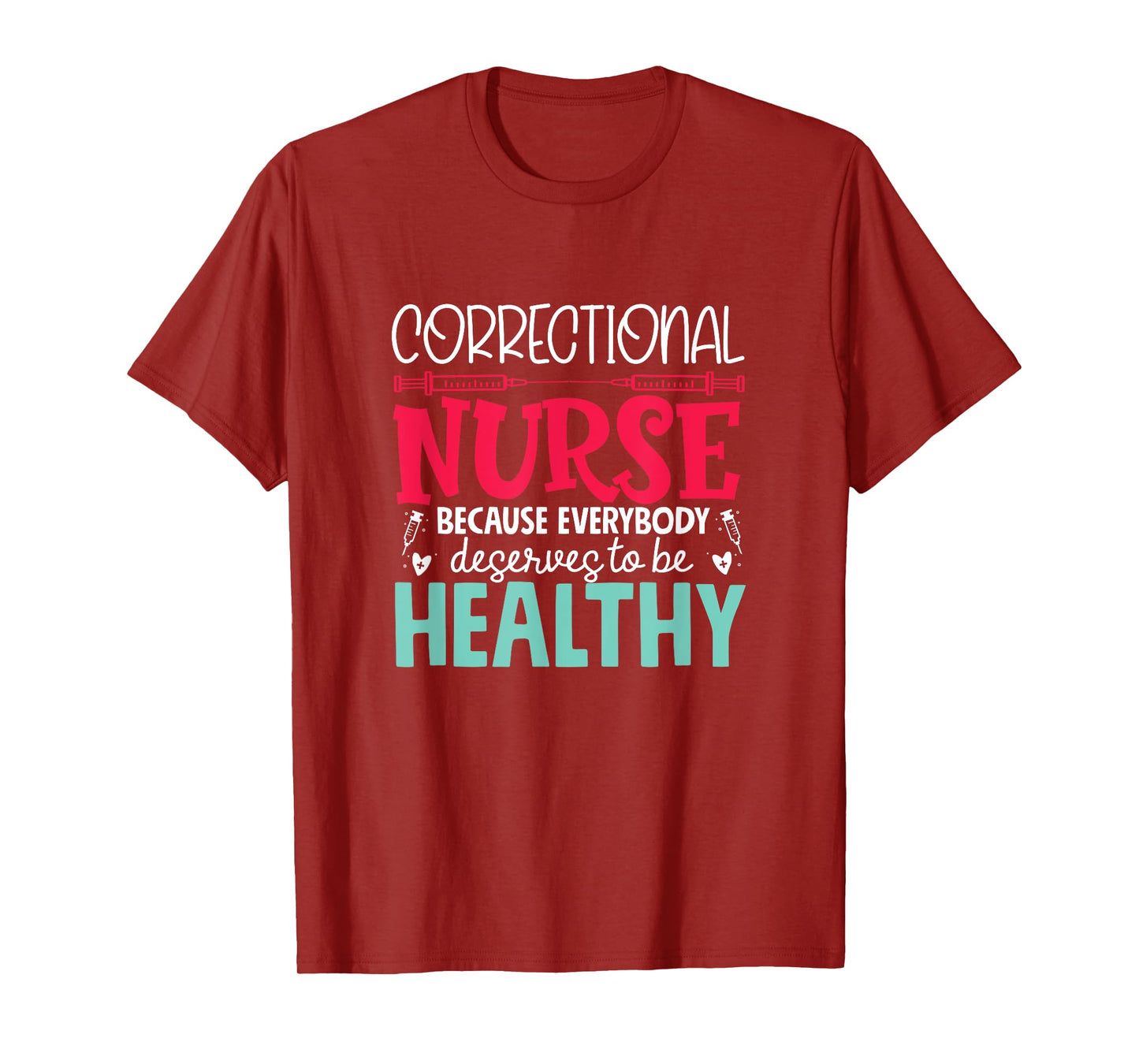 Correctional Nurse - Prison Nursing Design Unisex-Adults Black Short Sleeve T-Shirt Small