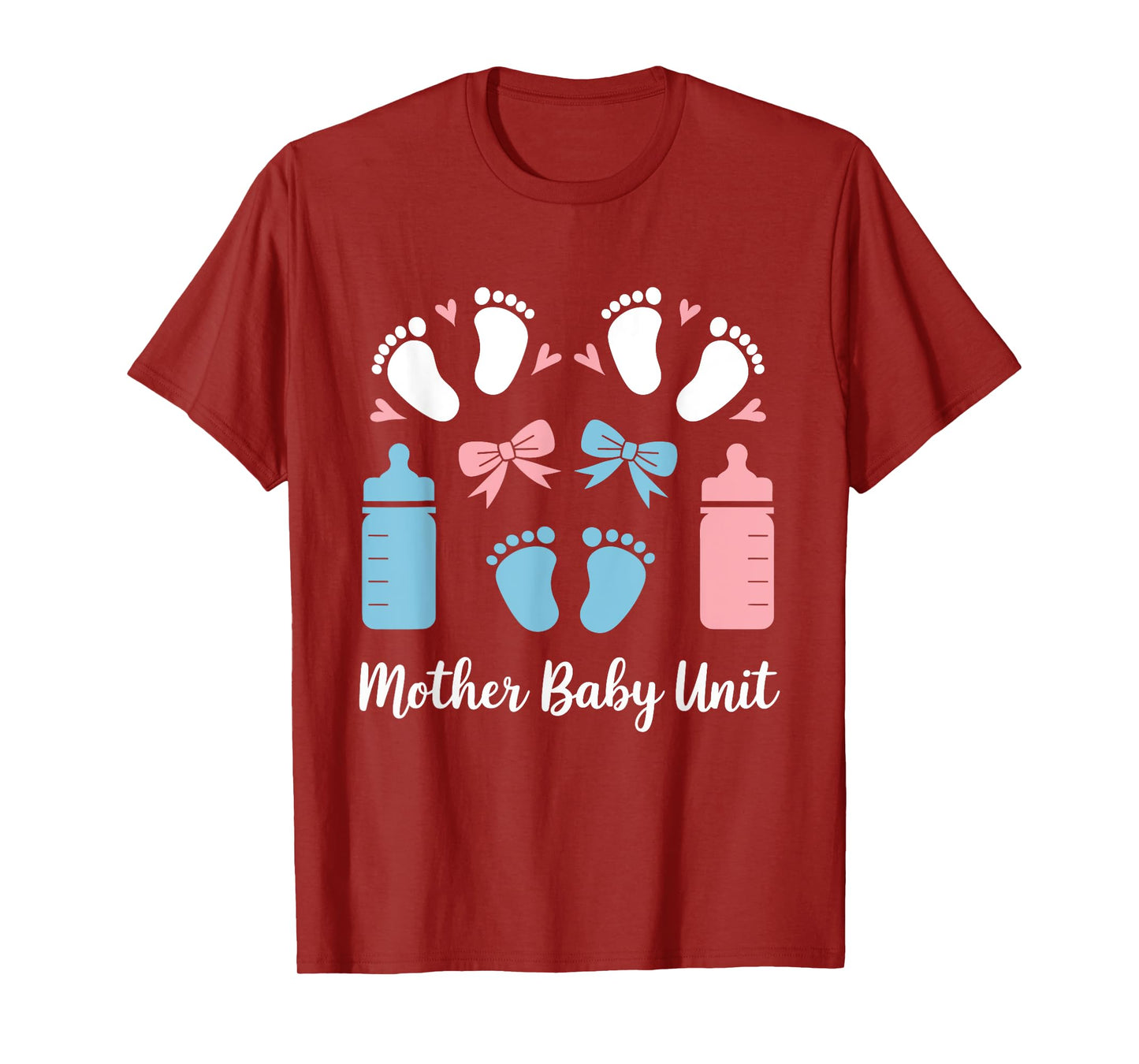 Coquette Bow Baby Mother Baby Unit Mother's Day Nurse T-Shirt