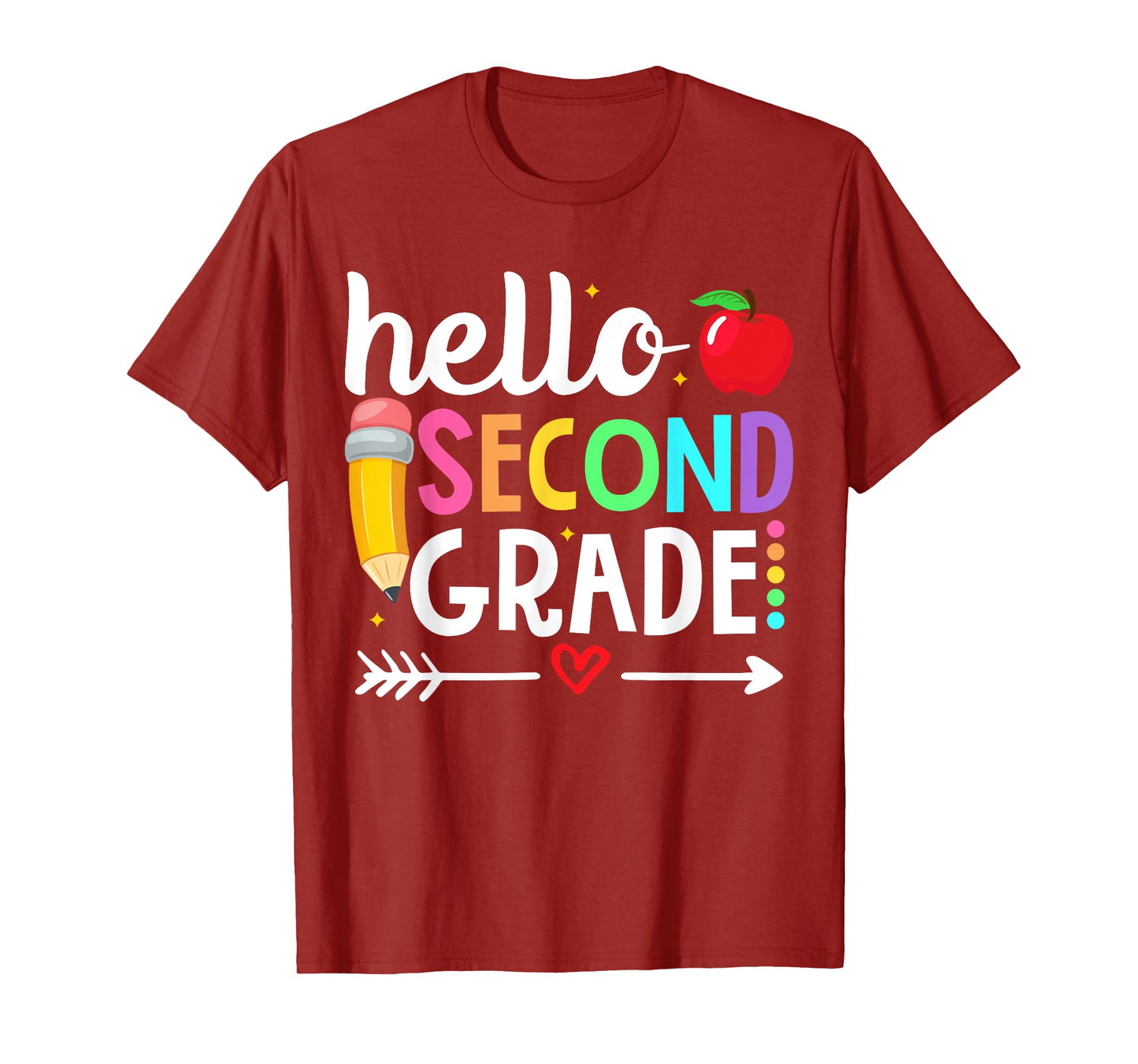 Hello Second Grade Team 2nd Grade Teacher Back to School Men Women Girls Kids T-Shirt