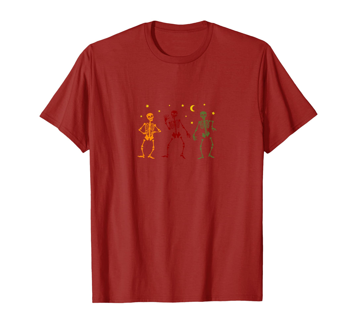 Dancing Skeletons Under The Moon and Stars T-Shirt