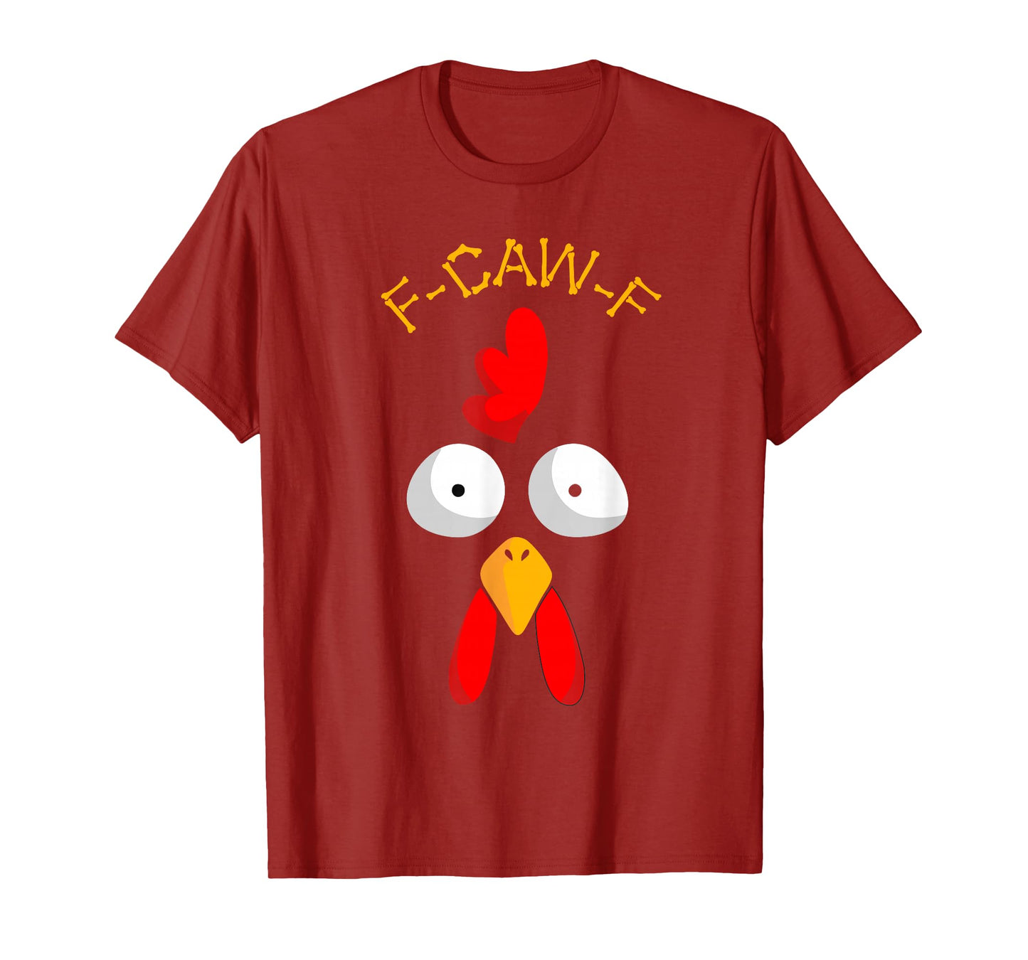 Funny F-Caw-F Turkey Face FCAWF Funny Thanksgiving Bird Crow T-Shirt