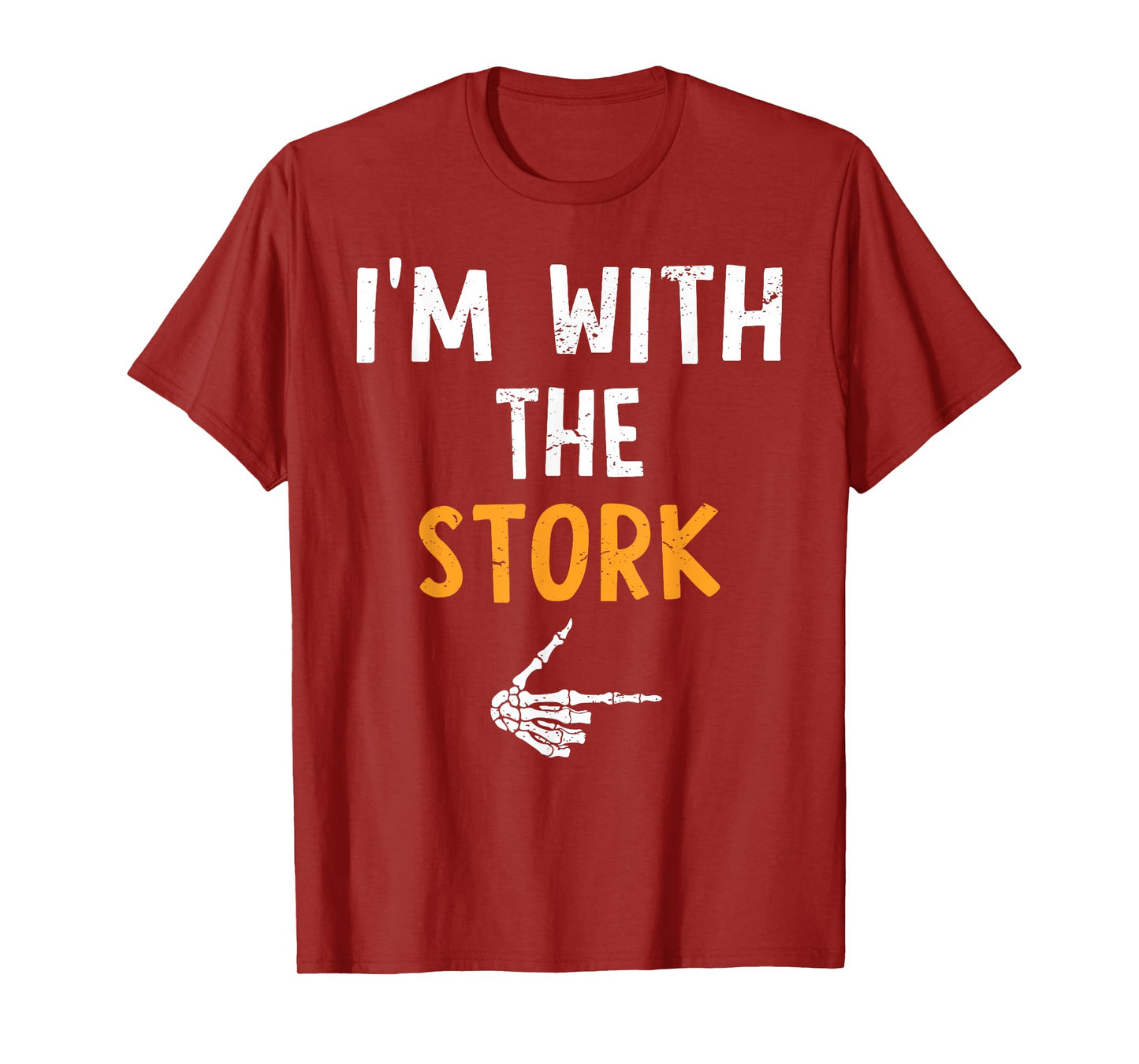 I'm with The Stork Costume Halloween Matching Couple T-Shirt