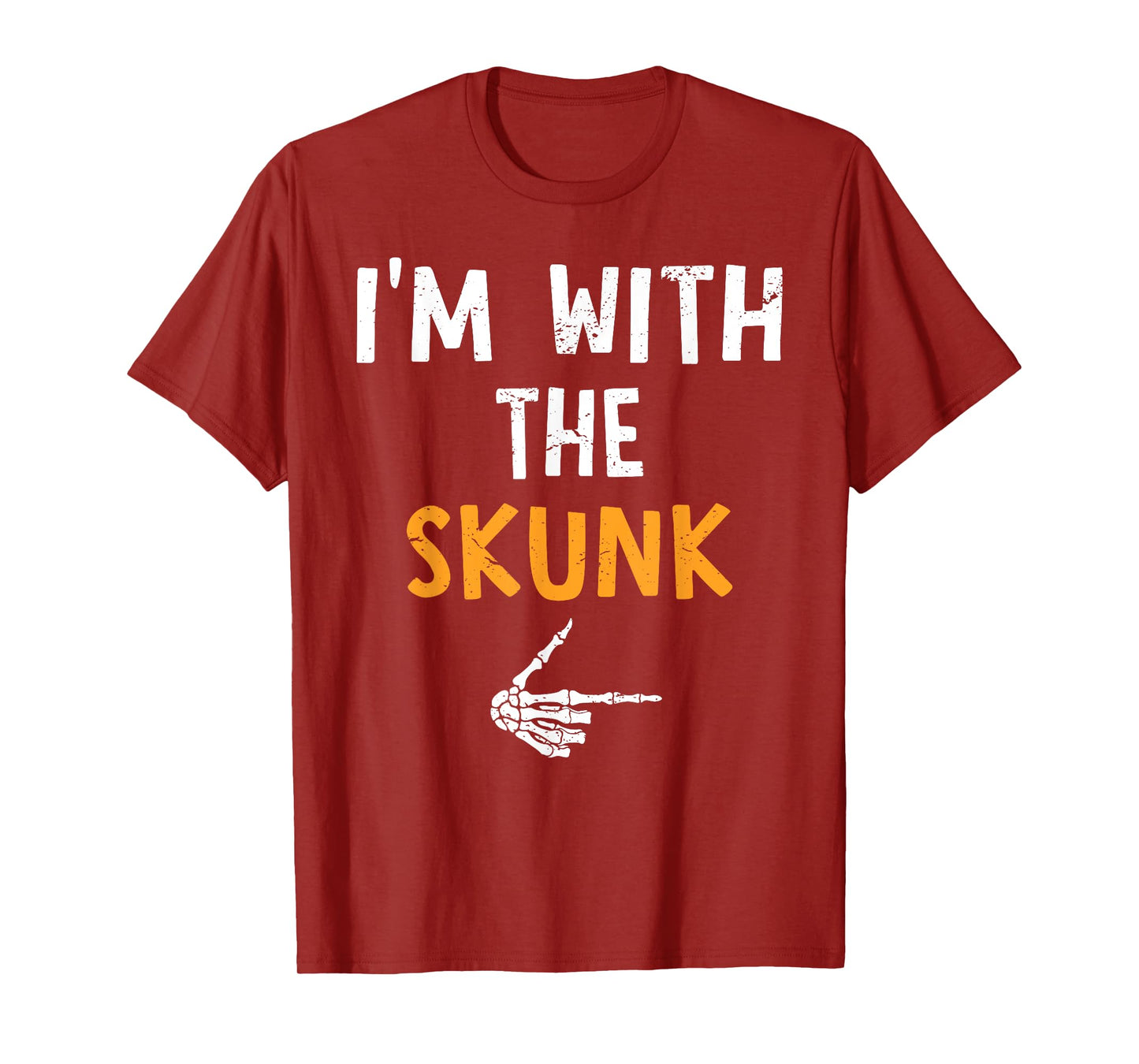 I'm with The Skunk Costume Halloween Matching Couple T-Shirt