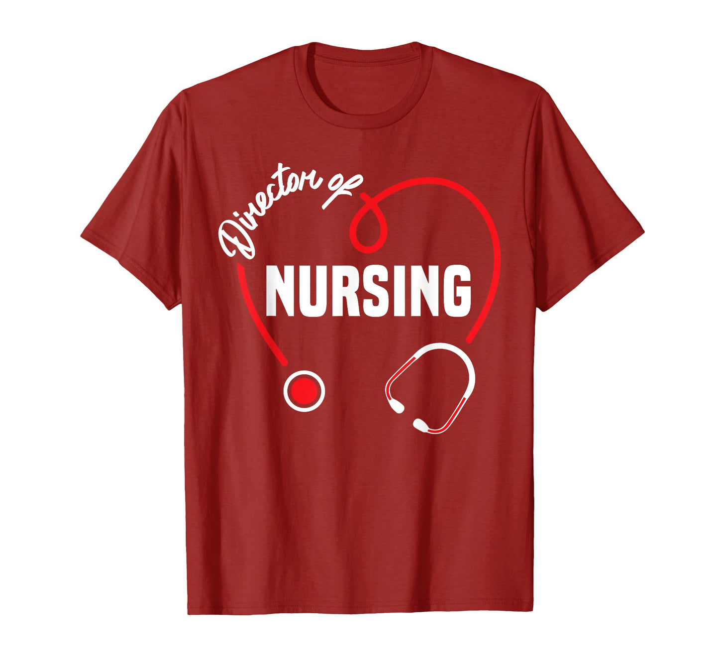 Director of Nursing Heart Stethoscope T-Shirt