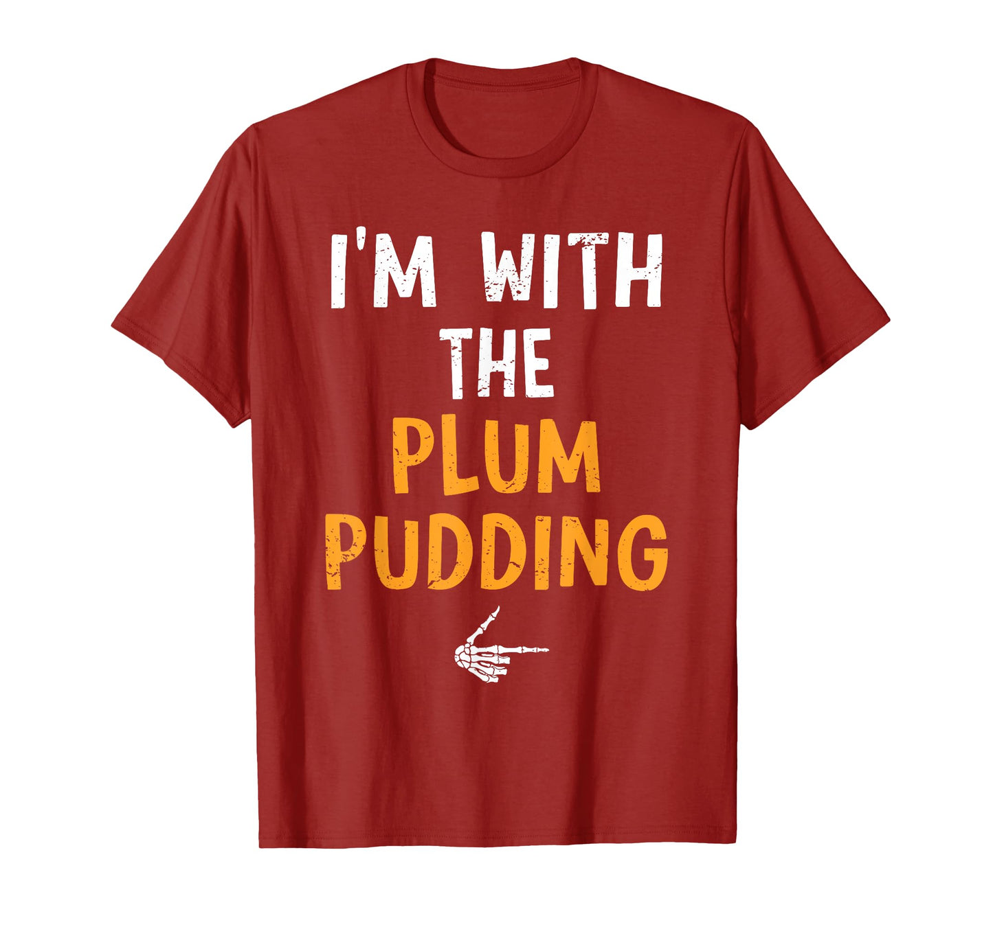 I'm with The Plum Pudding Costume Halloween Matching Couple T-Shirt