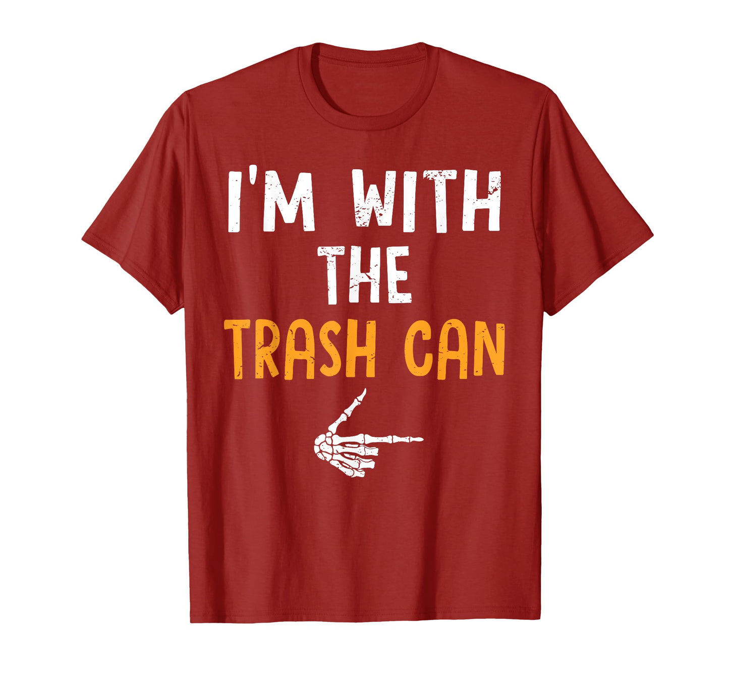 I'm with The Trash Can Costume Halloween Matching Couple T-Shirt