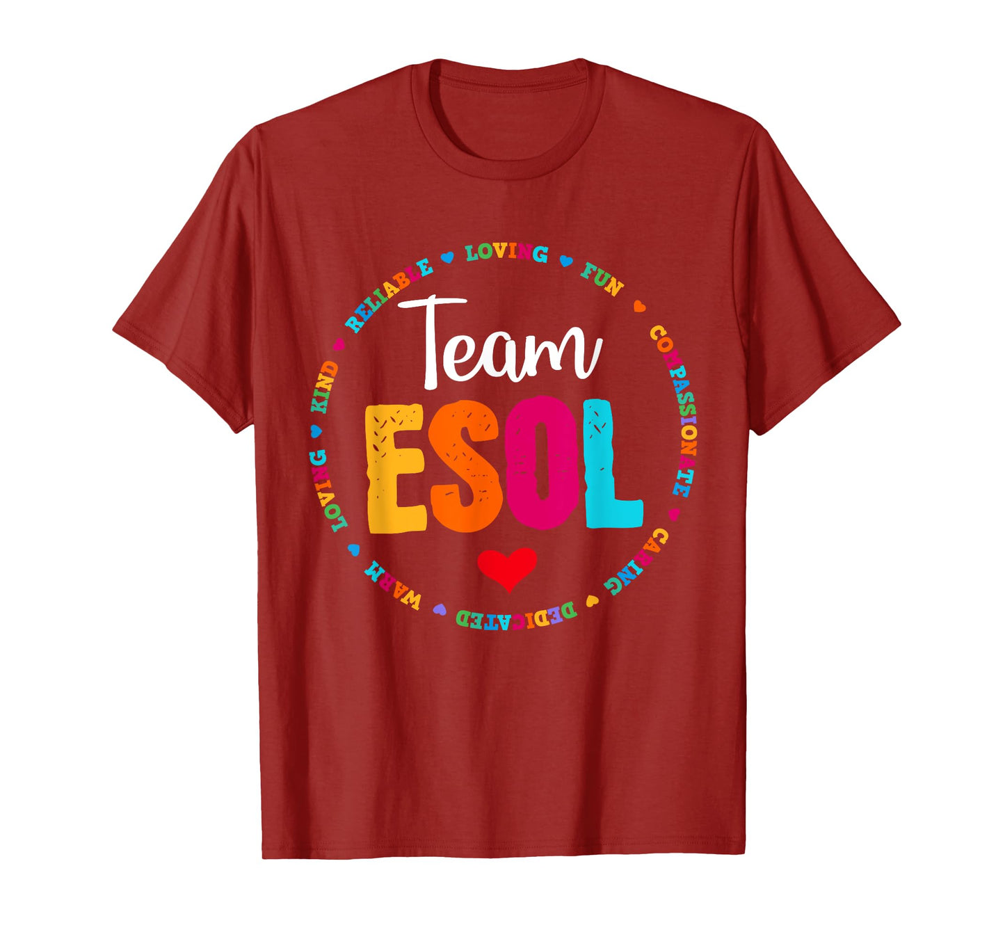 Back to school Teachers Crew Students - Team ESOL Teacher T-Shirt