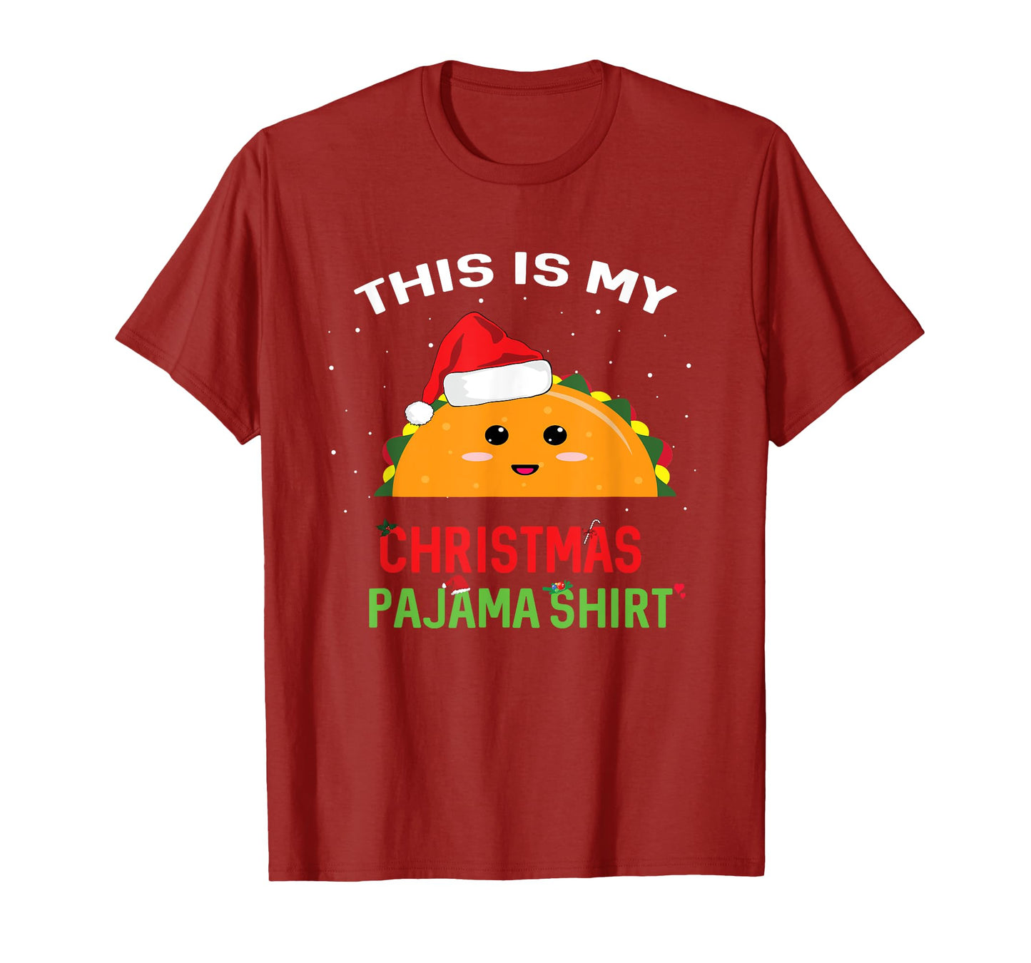 This is my Christmas Pajama Shirt Taco Gift T-Shirt