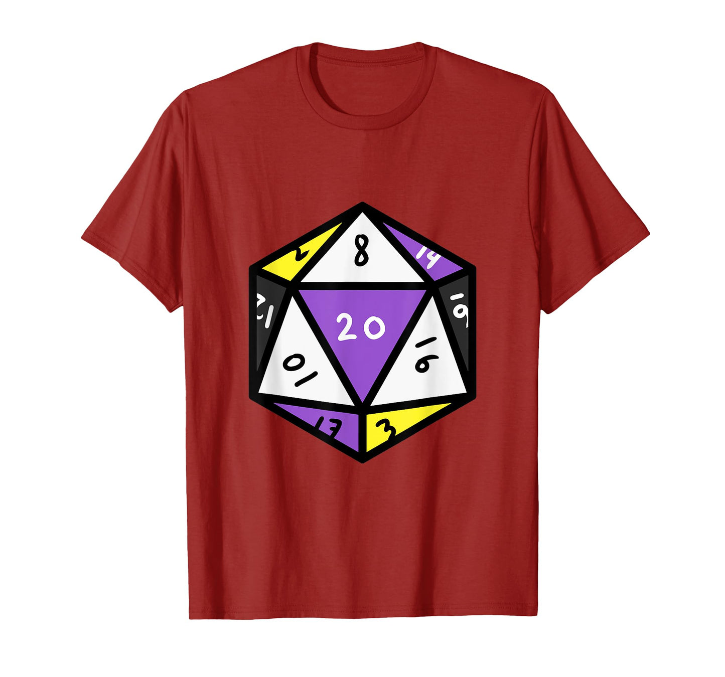 Nonbinary Pride Dice Nonbinary T-Shirt