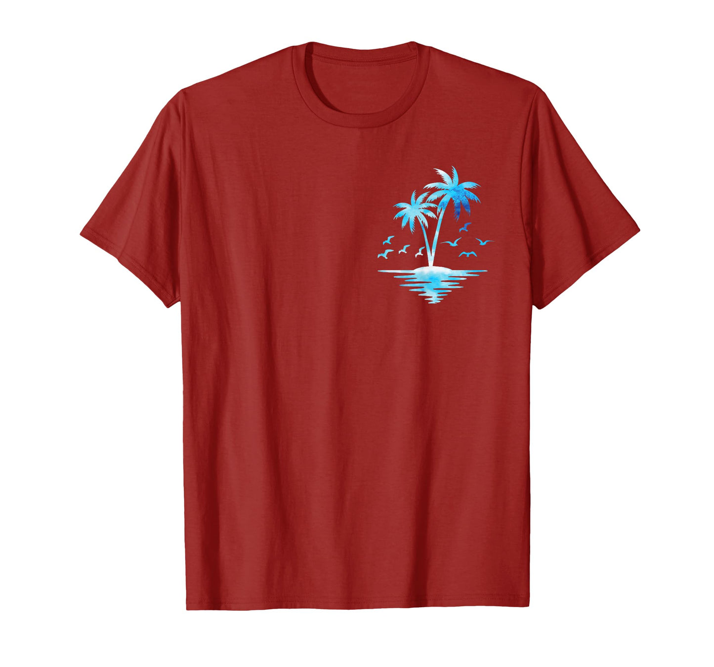 Cool Summer Vacation Men Women Beach Palm Tree T-Shirt