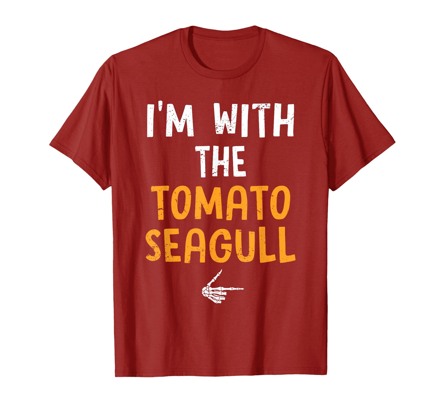 I'm with The Tomato Seagull Costume Halloween Couple T-Shirt