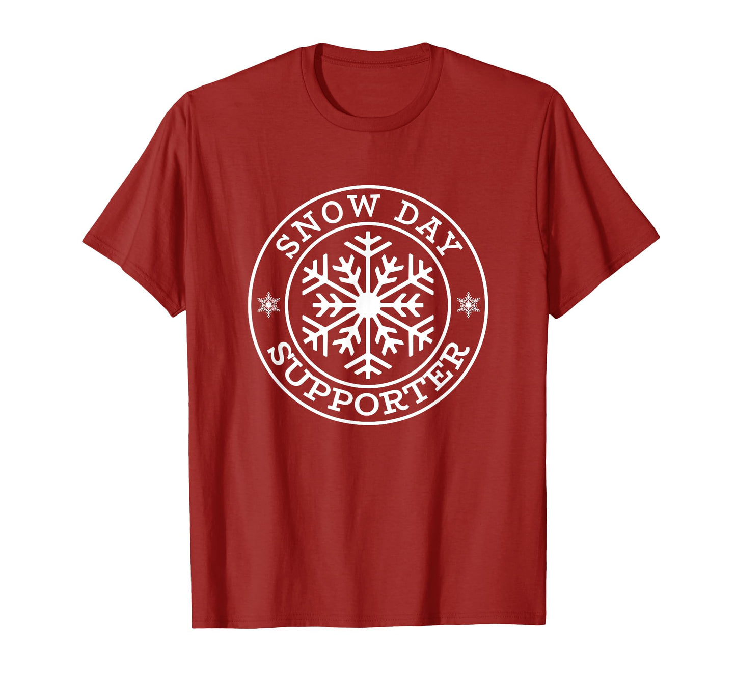 Funny Snow Day Supporter Teacher Student Winter Snowflake T-Shirt