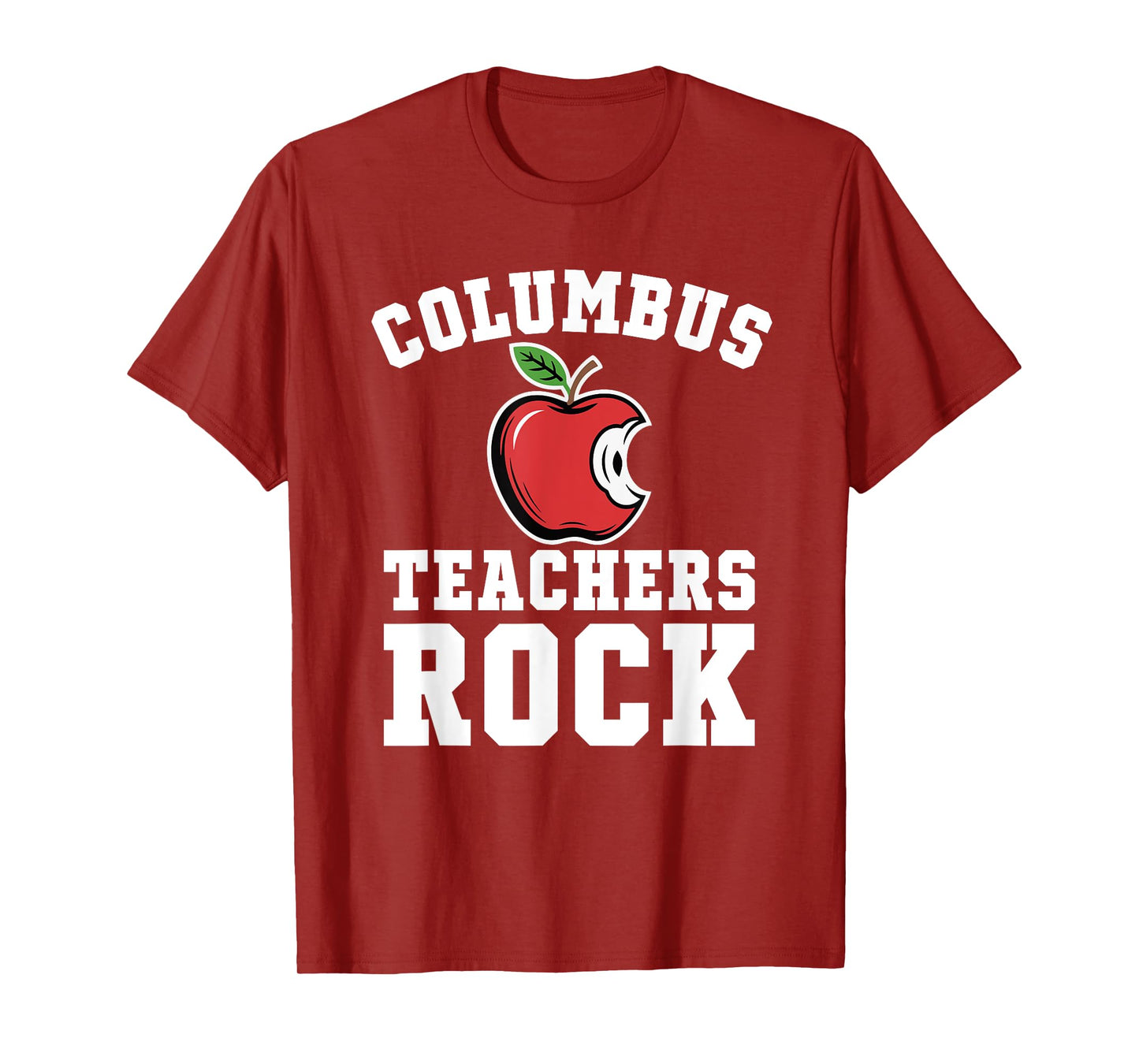 Columbus Teachers Rock! Retro School Support Teaching T-Shirt