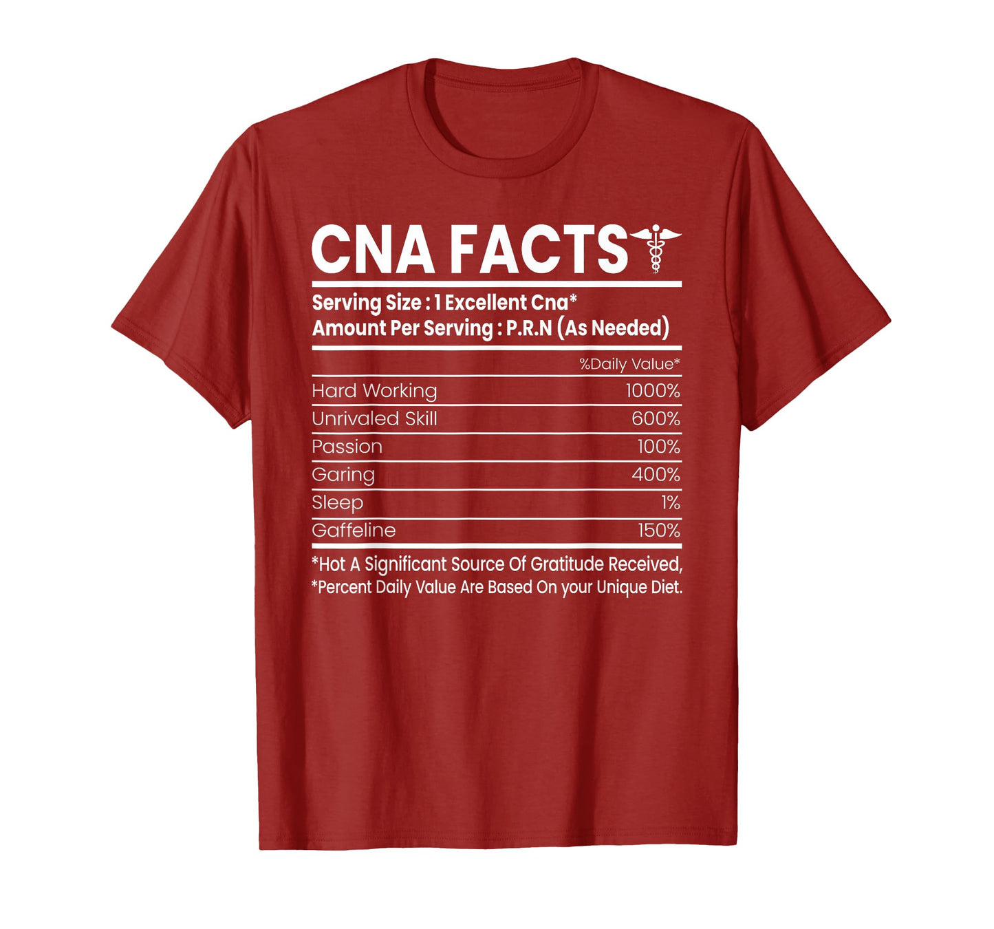 CNA Facts - Funny Certified Nurse Assistant CNA T-Shirt