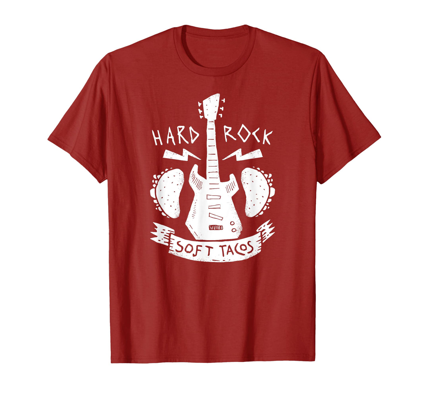 Rock & Roll Music Guitar Hard Rock Mexican Food Soft Tacos T-Shirt