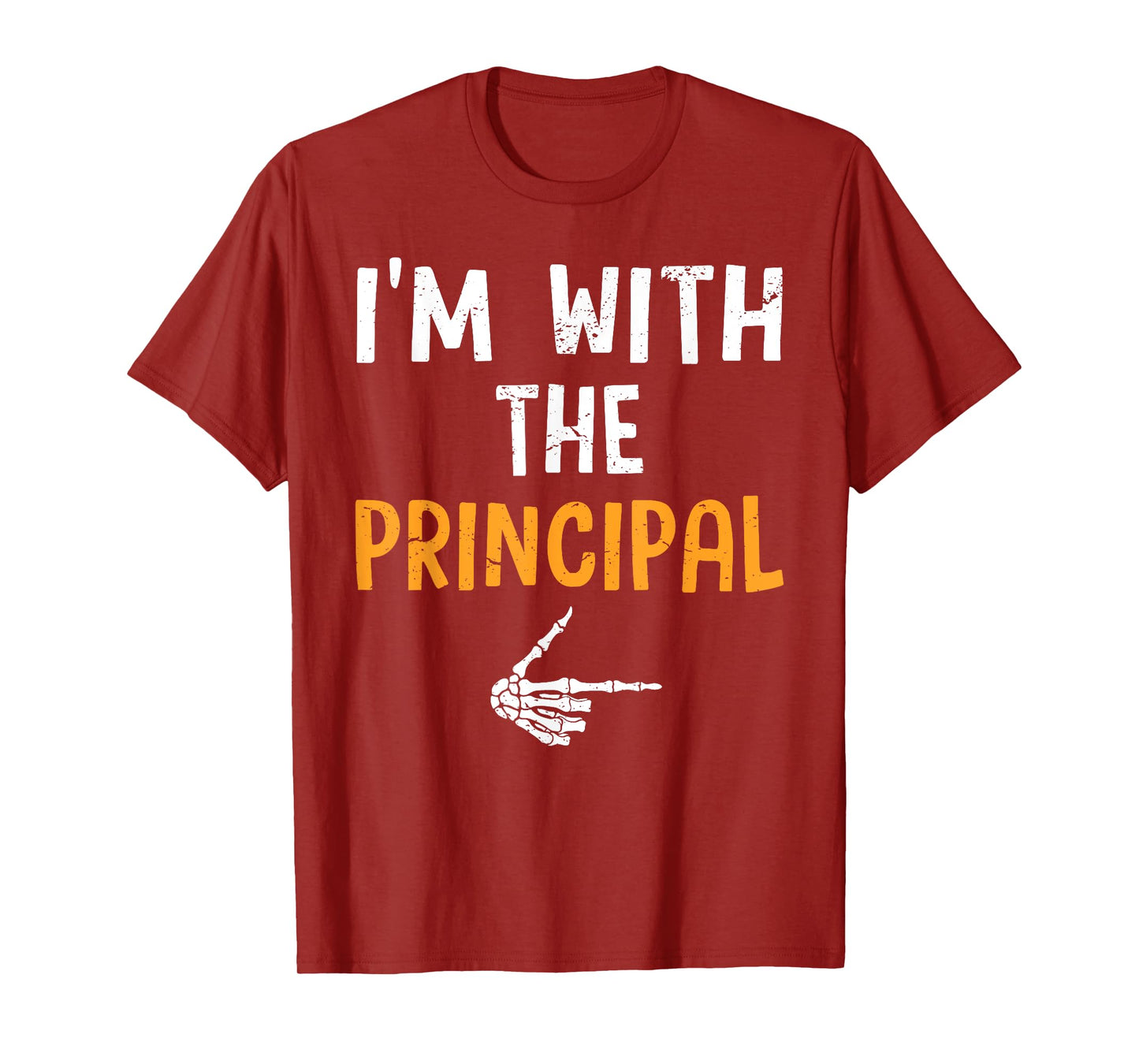 I'm with The Principal Costume Halloween Matching Couple T-Shirt