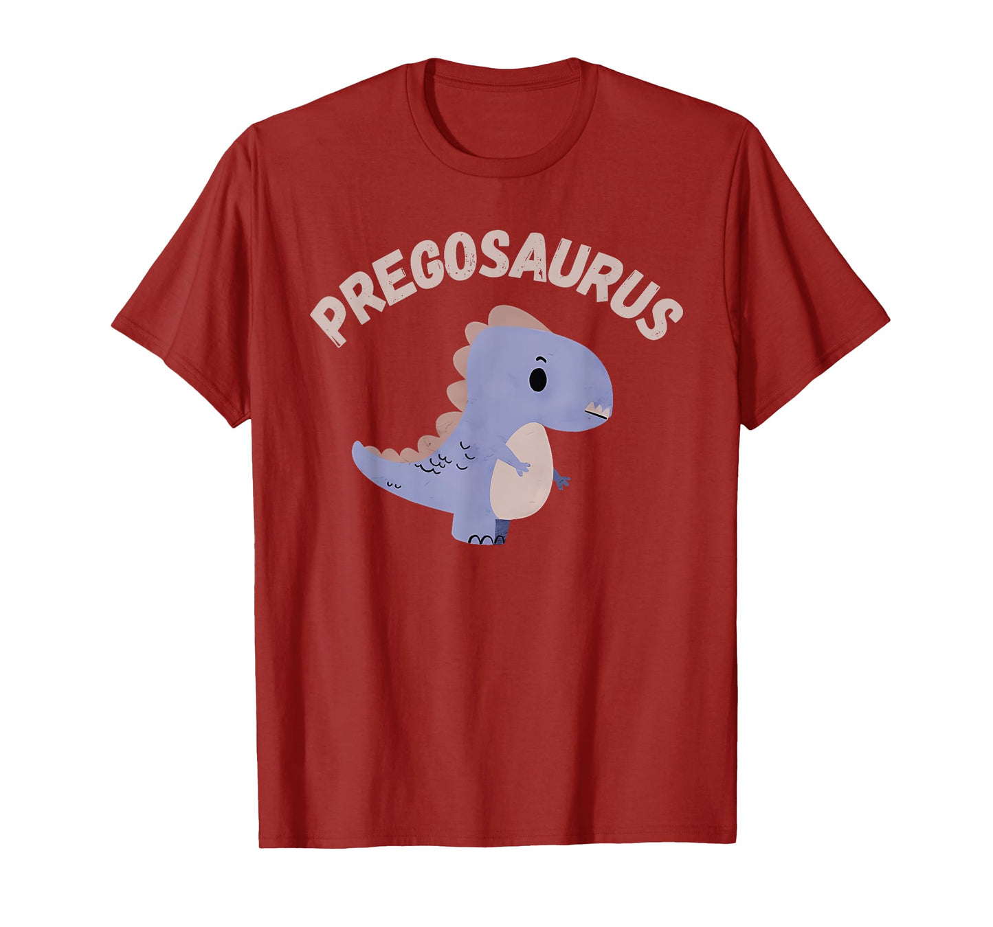 Pregosaurus Cute Retro Mommy Dinosaur Pregnancy Announcement T-Shirt