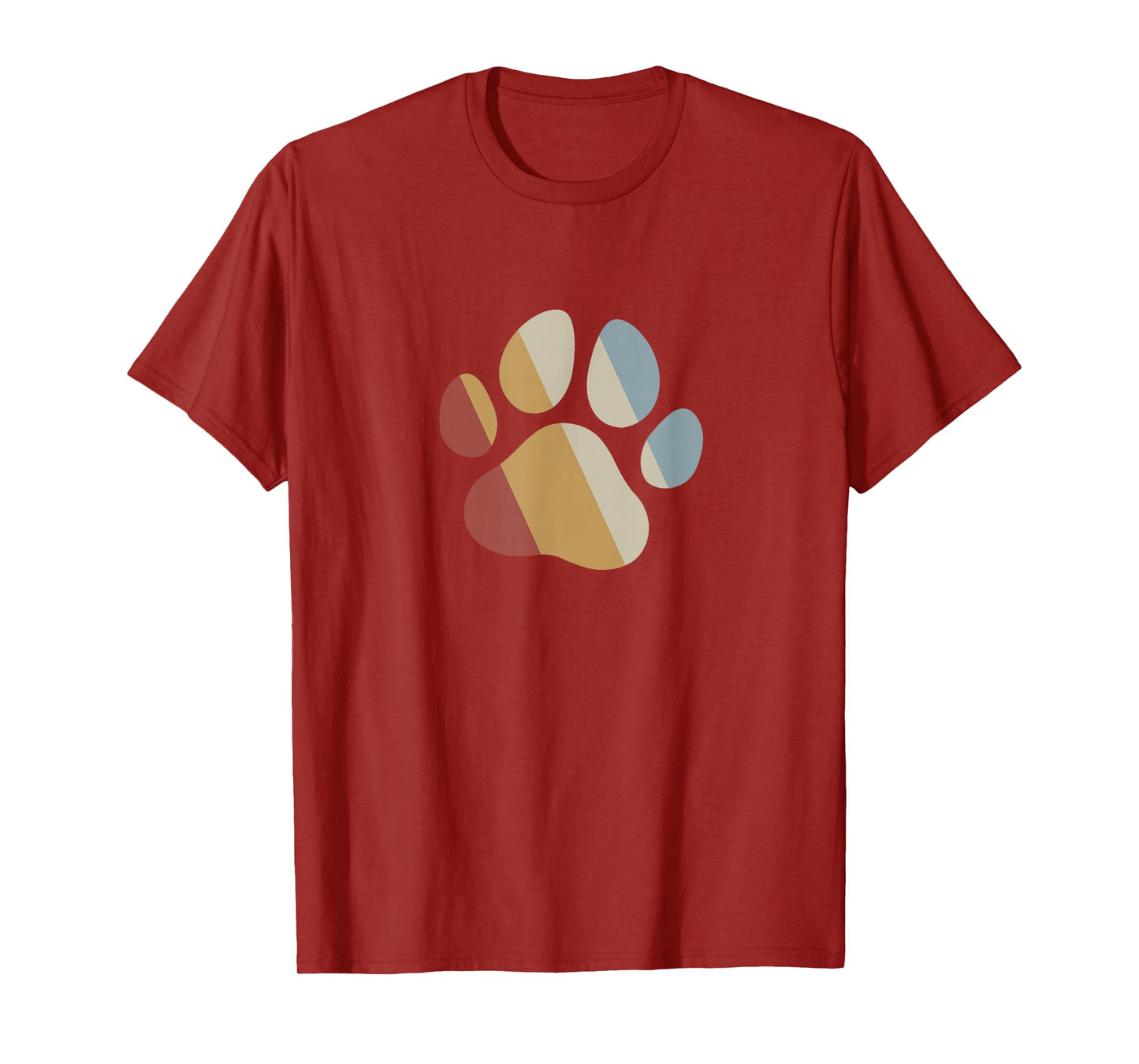 Dog Paw Retro Style Vintage T-Shirt