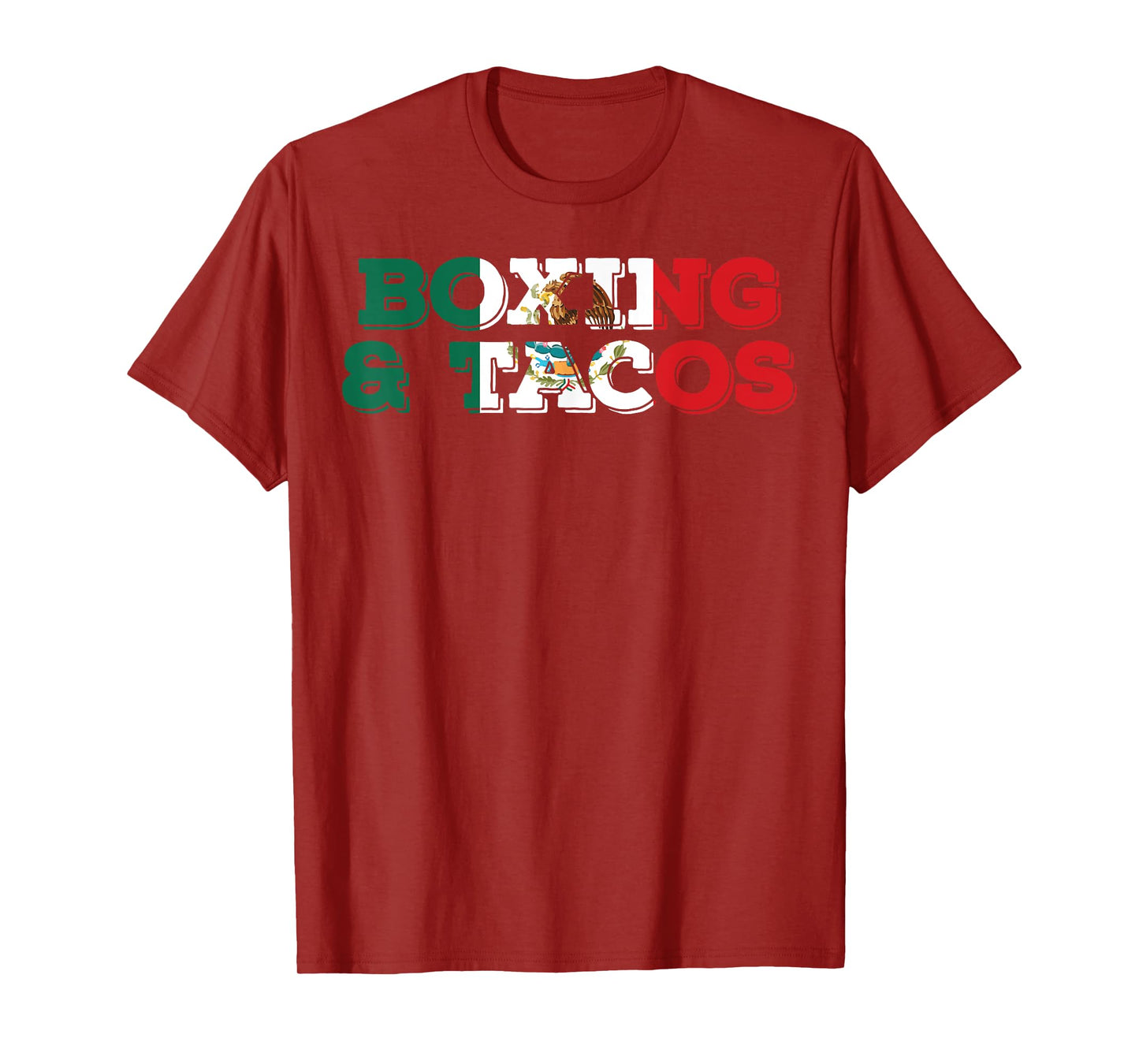 Saying Boxing and Tacos Mexican Sports Husband Hobby Box Pun T-Shirt