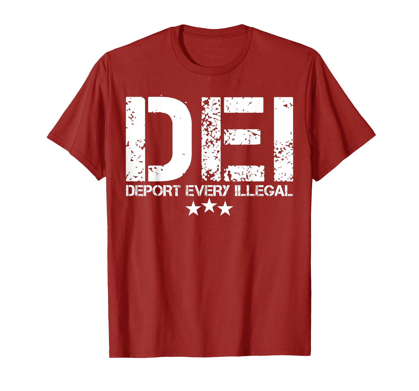 DEI Deport Every Illegal T-Shirt, Small, Black