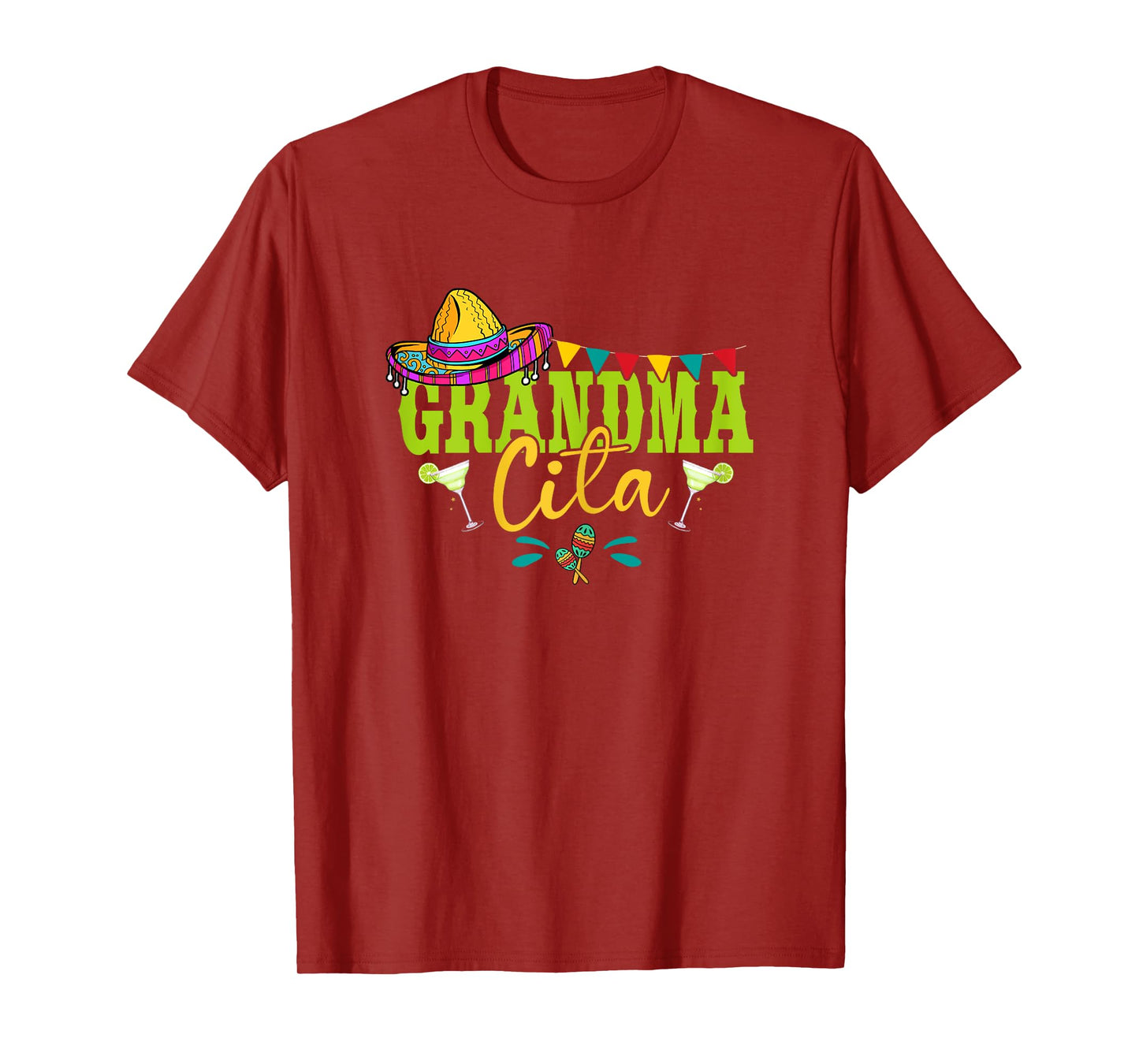 Grandmacita Grandma Mexican Sombrero Margarita Cinco De Mayo T-Shirt