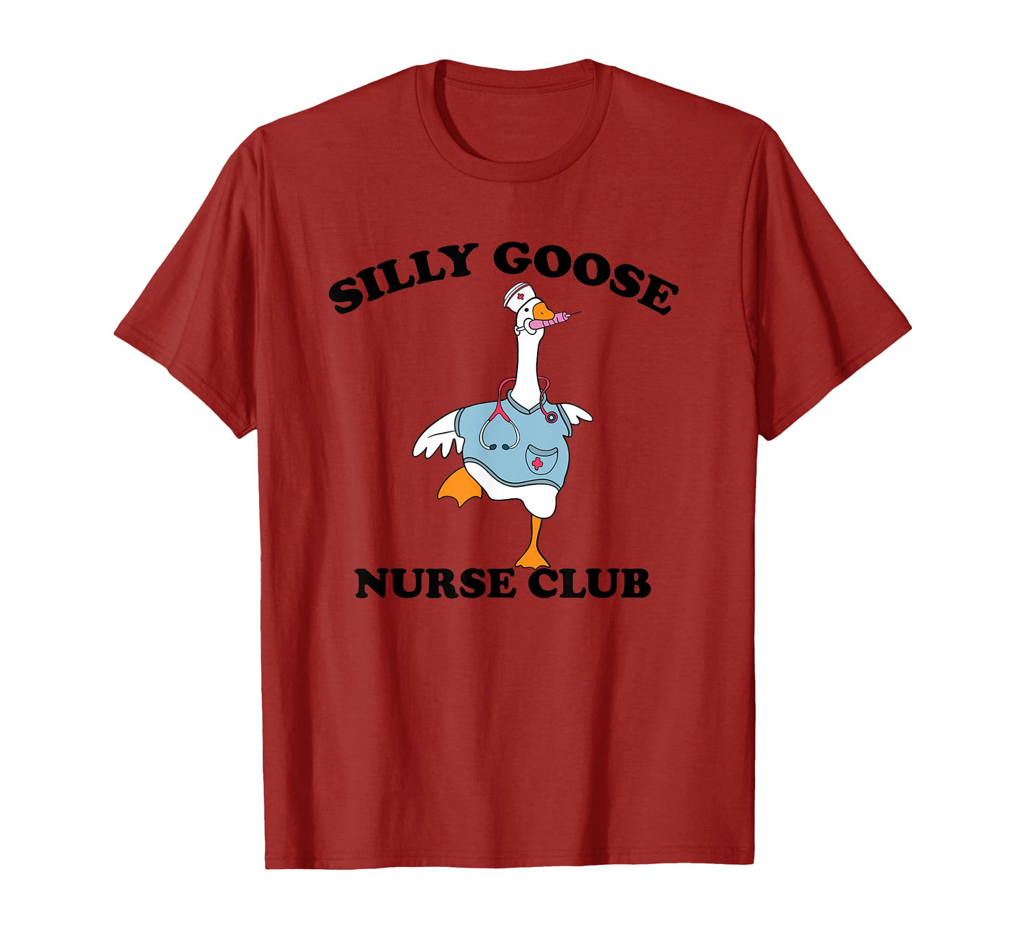Funny Silly Goose Nurse Club School Nurse Student Graduation T-Shirt