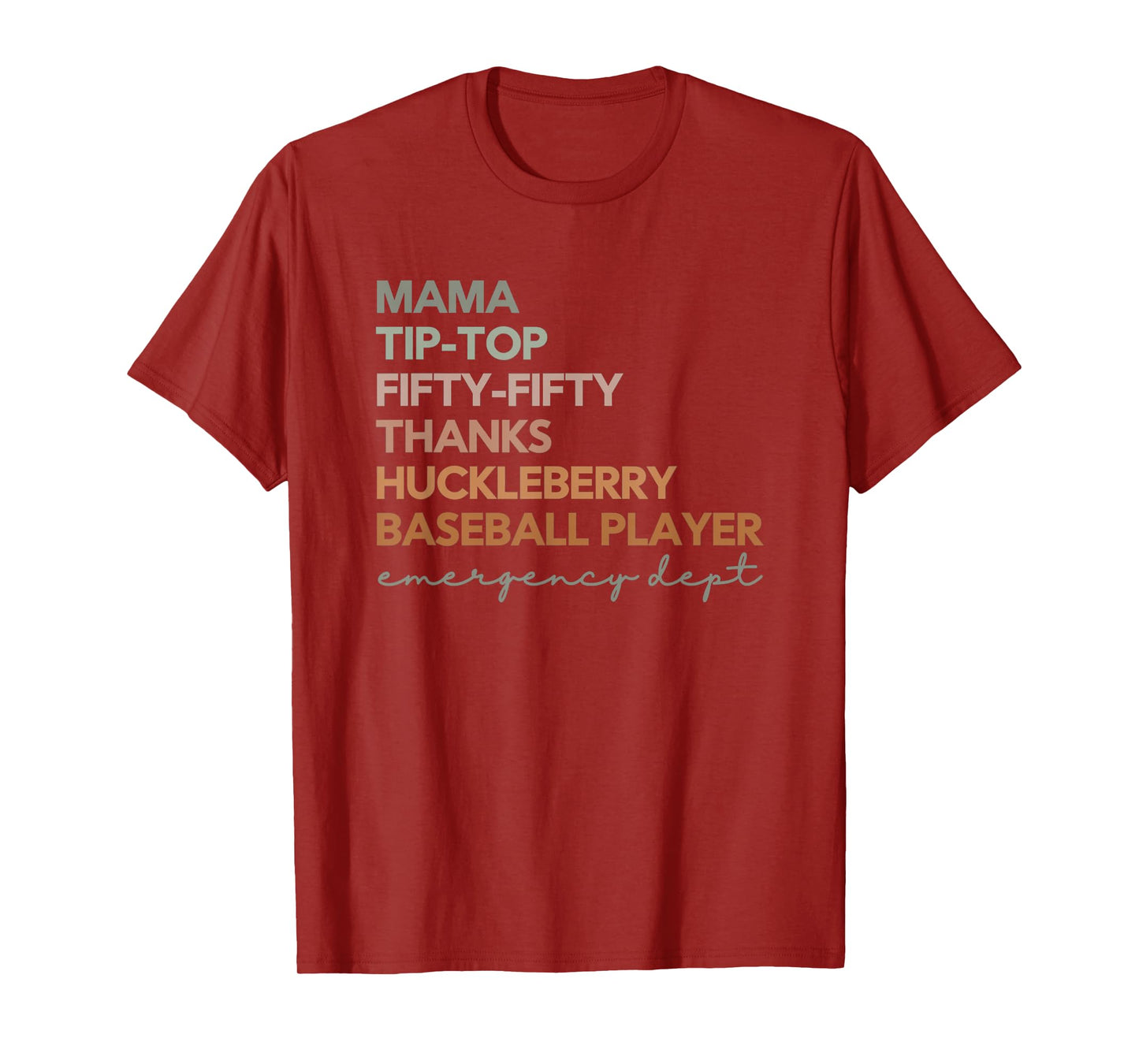 NIH Stroke Scale Emergency Department ER Nurse ER Doctor T-Shirt
