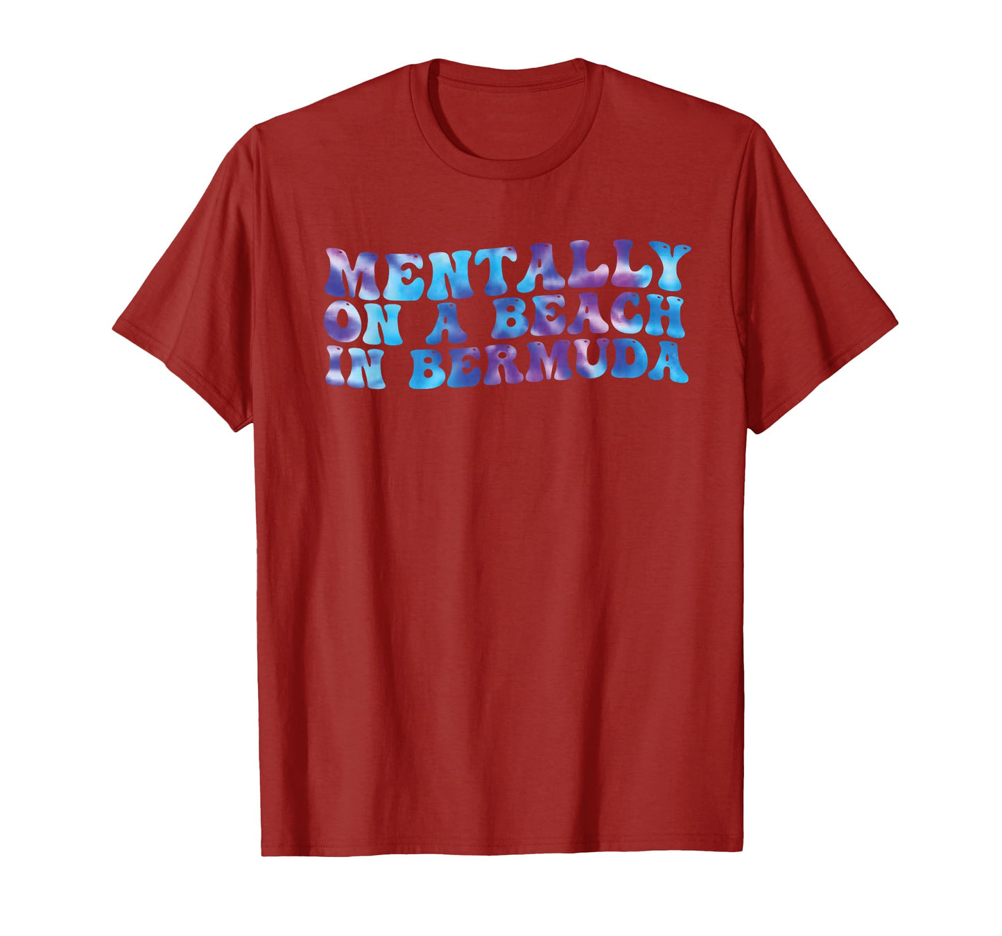 Mentally On A Beach In Bermuda Funny Cute Bermudian Souvenir T-Shirt