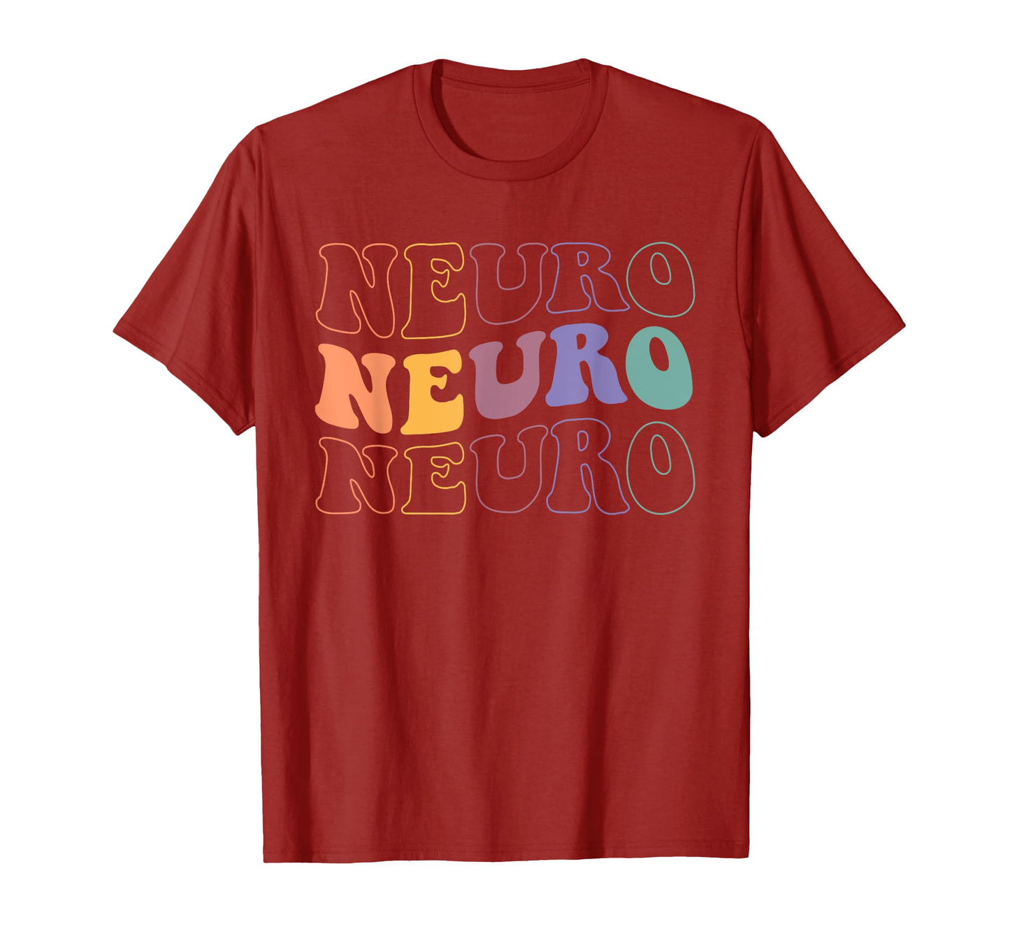 Retro Groovy In My Neuro Nurse Era Neuro Nursing Groovy Neuro Trauma Icu Nurse Neurology Nurse Neuroscience T-Shirt