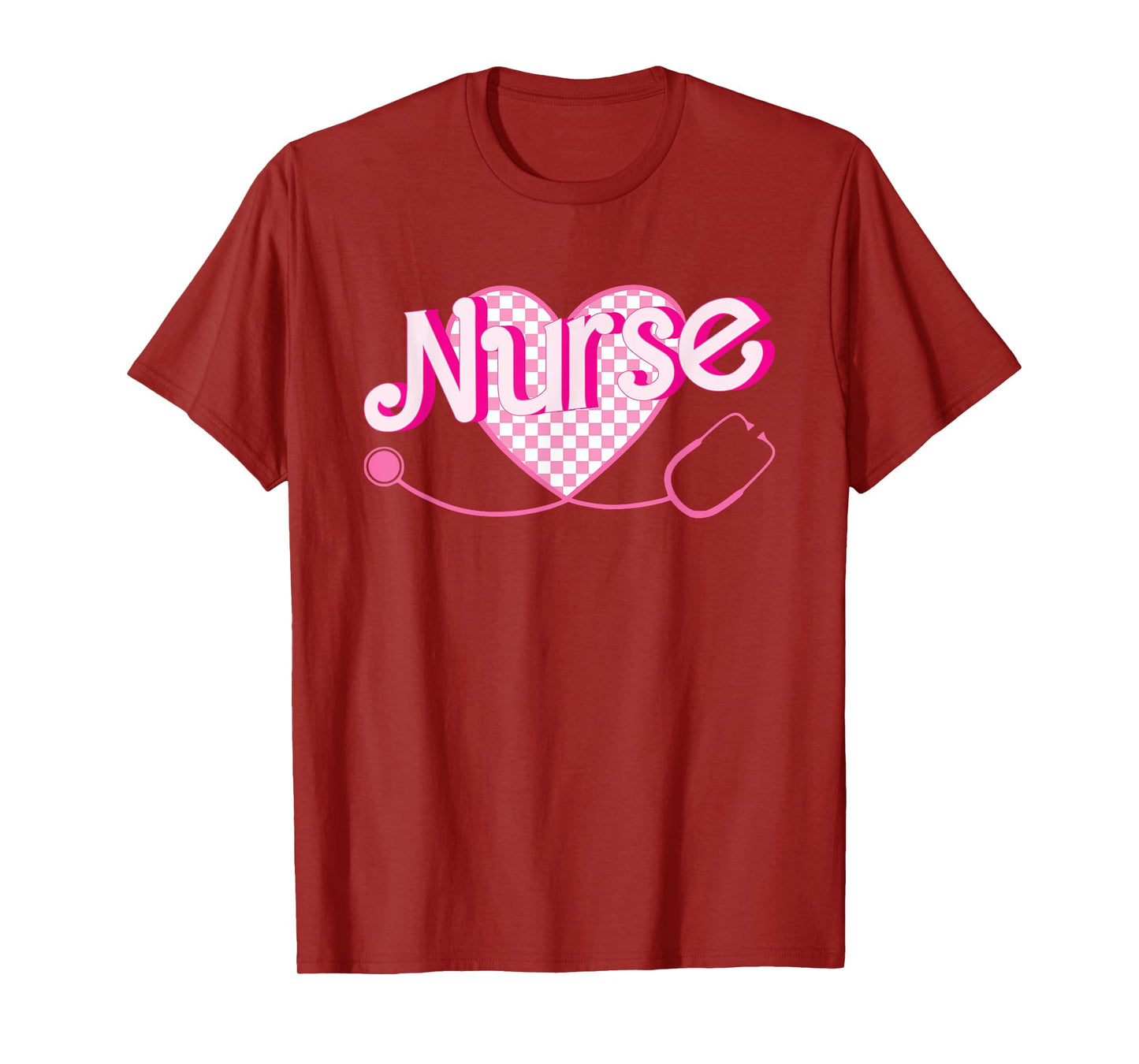 Nurse School For Women Nursing Groovy Nurse Retro Pink Nurse T-Shirt