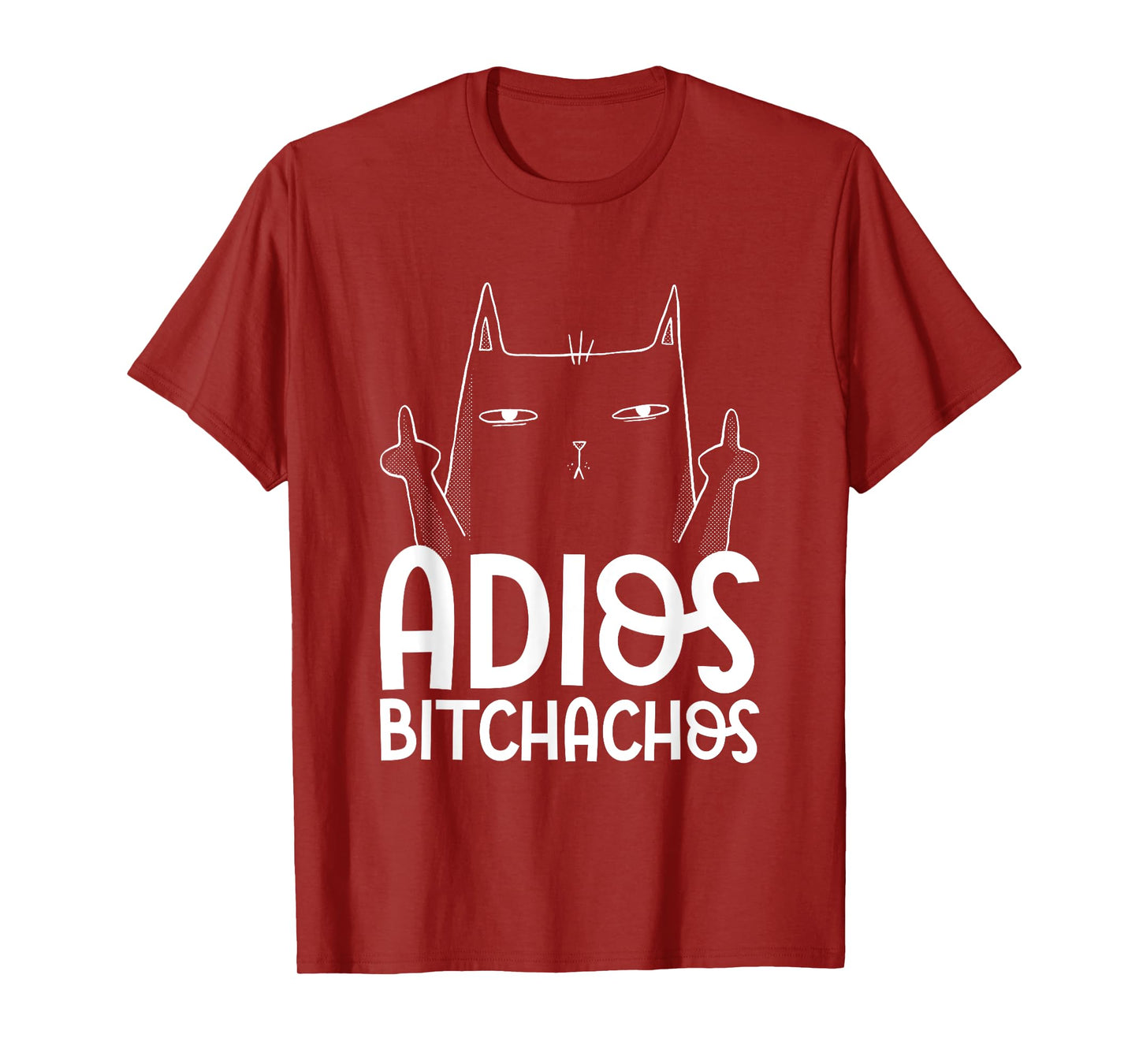 Adios Bitchachos Cat Middle Finger - Cinco De Mayo T-Shirt for Men Women