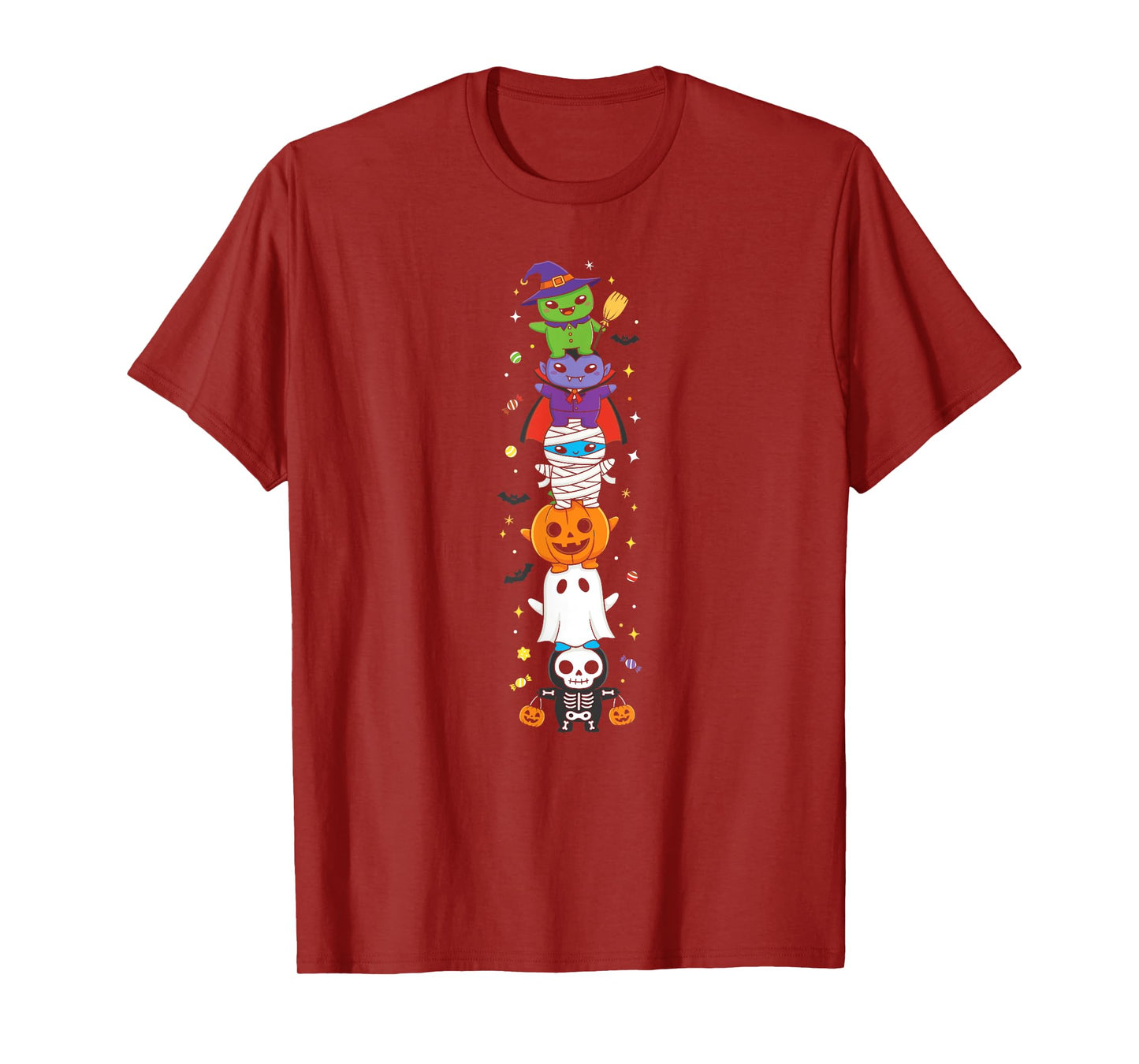 Funny Alien Witch Vampire Ghost Halloween Kids Mens Womens T-Shirt