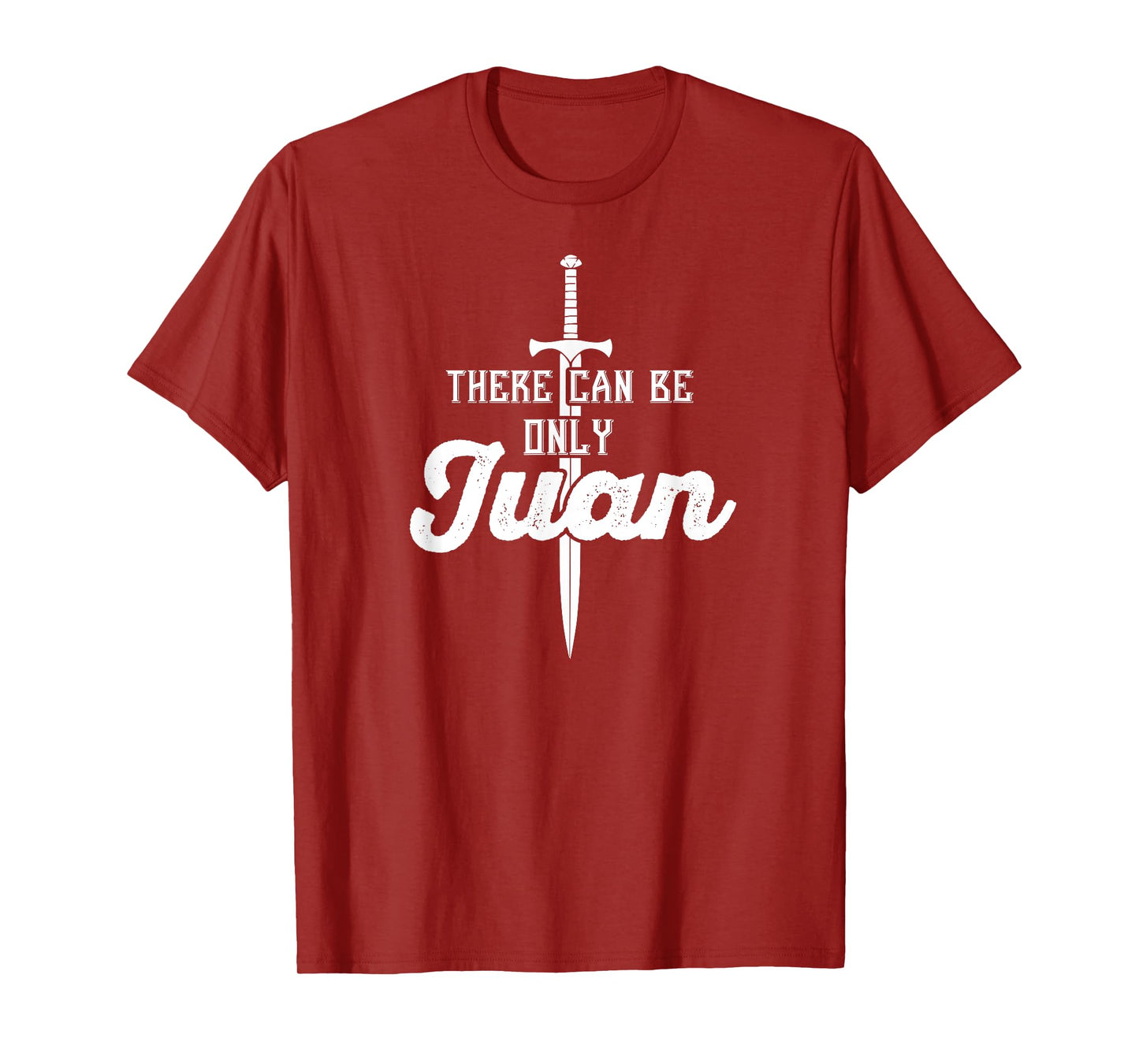 There Can Only Be Juan Shirt Cinco De Mayo Sword Tee White T-Shirt