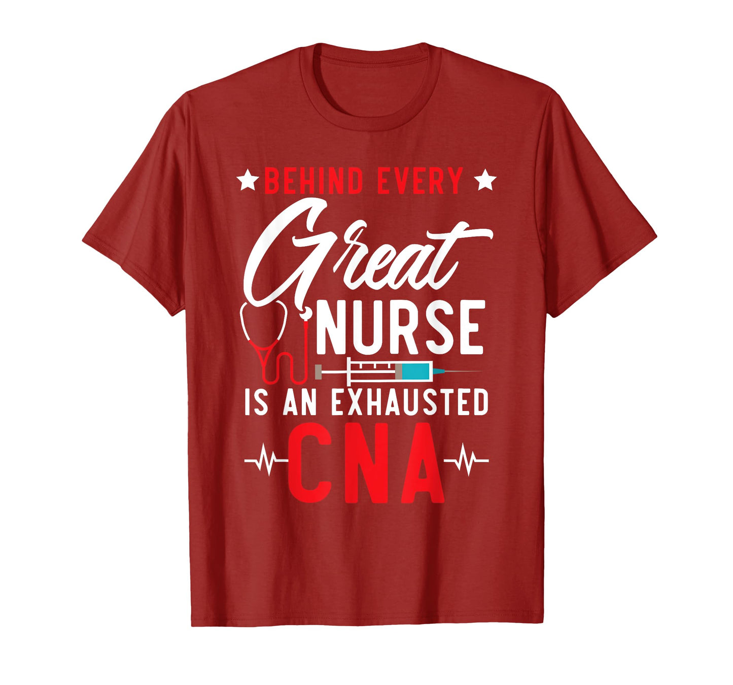 Certified Nursing Assistant CNA SteMi Apparel Black Unisex-Adults Modern Nurse T-Shirt Small