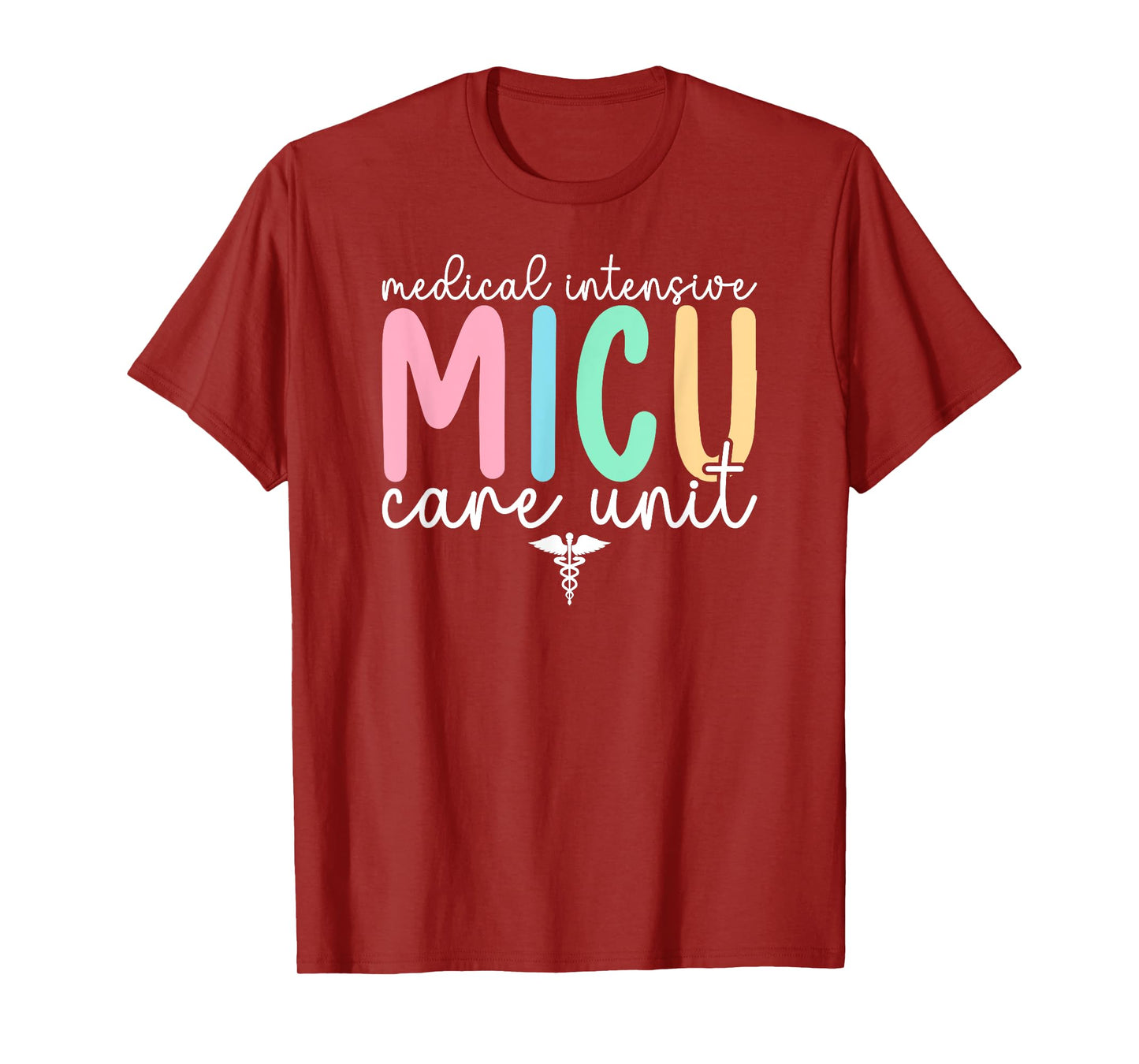 MICU Nurse Boho Medical Intensive Care Unit MICU Nursing T-Shirt