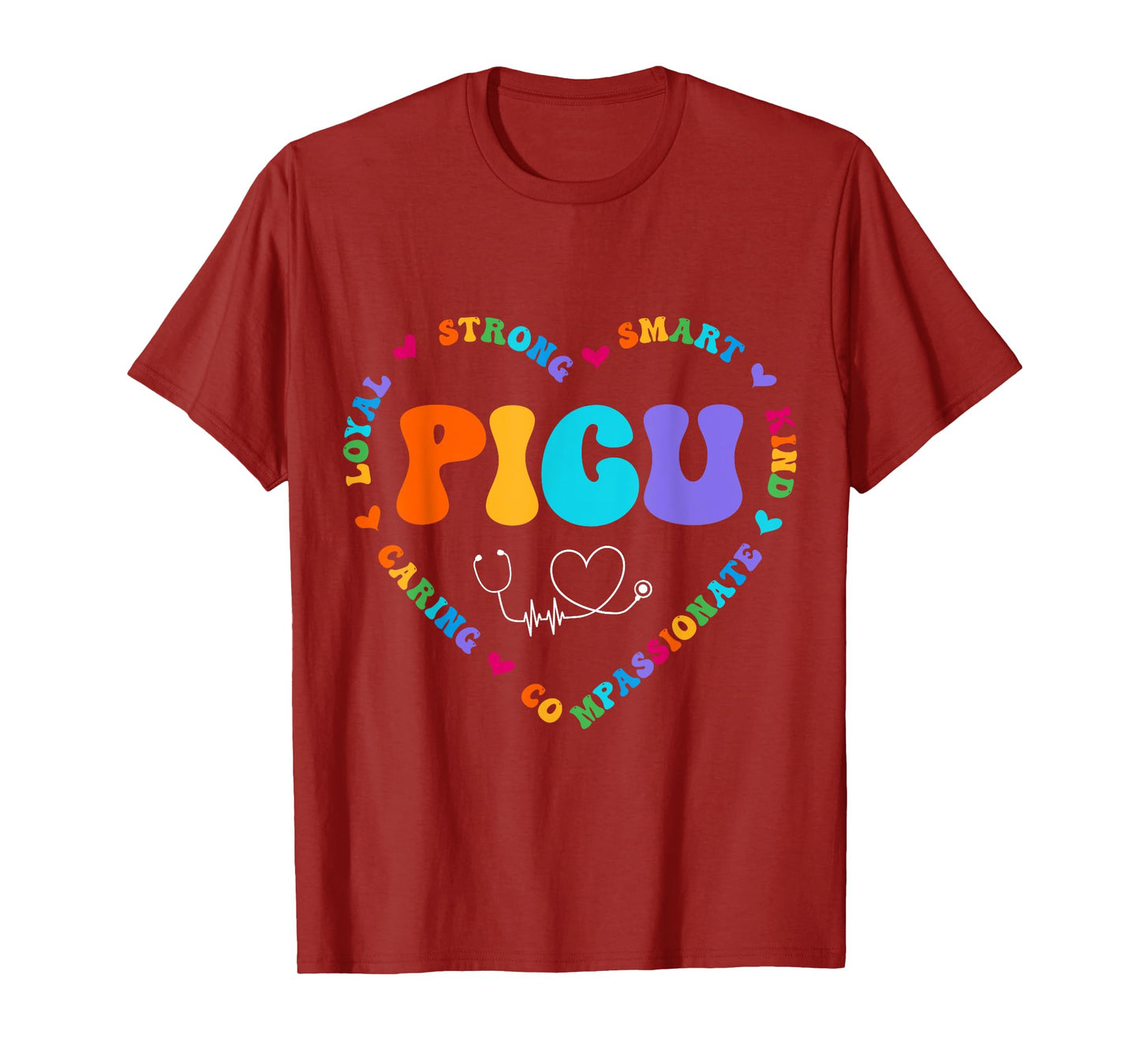 Cute PICU Nurse Appreciation Nursing T-Shirt