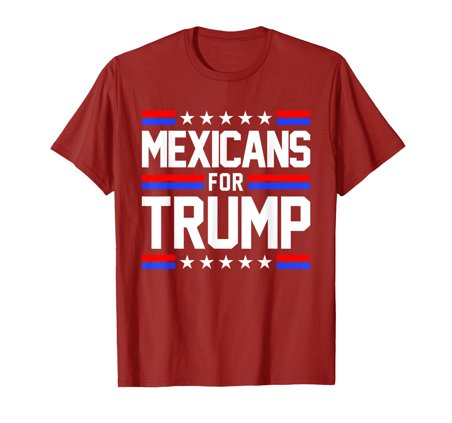 Mexicans For Trump 2024 Mexico USA Friendship Flag President T-Shirt
