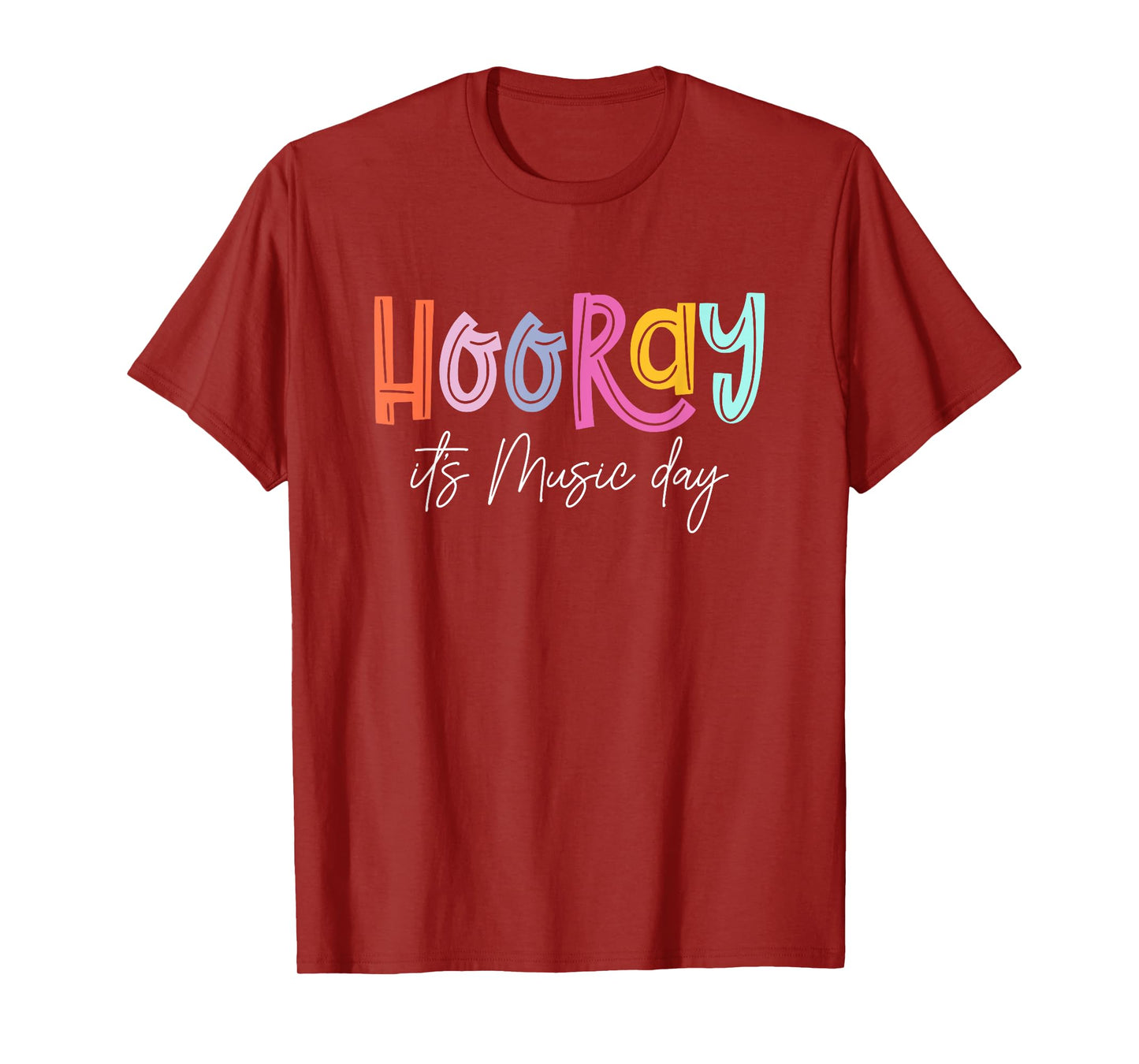 Hooray It's Music Day Music Teacher Back To School 2024 T-Shirt